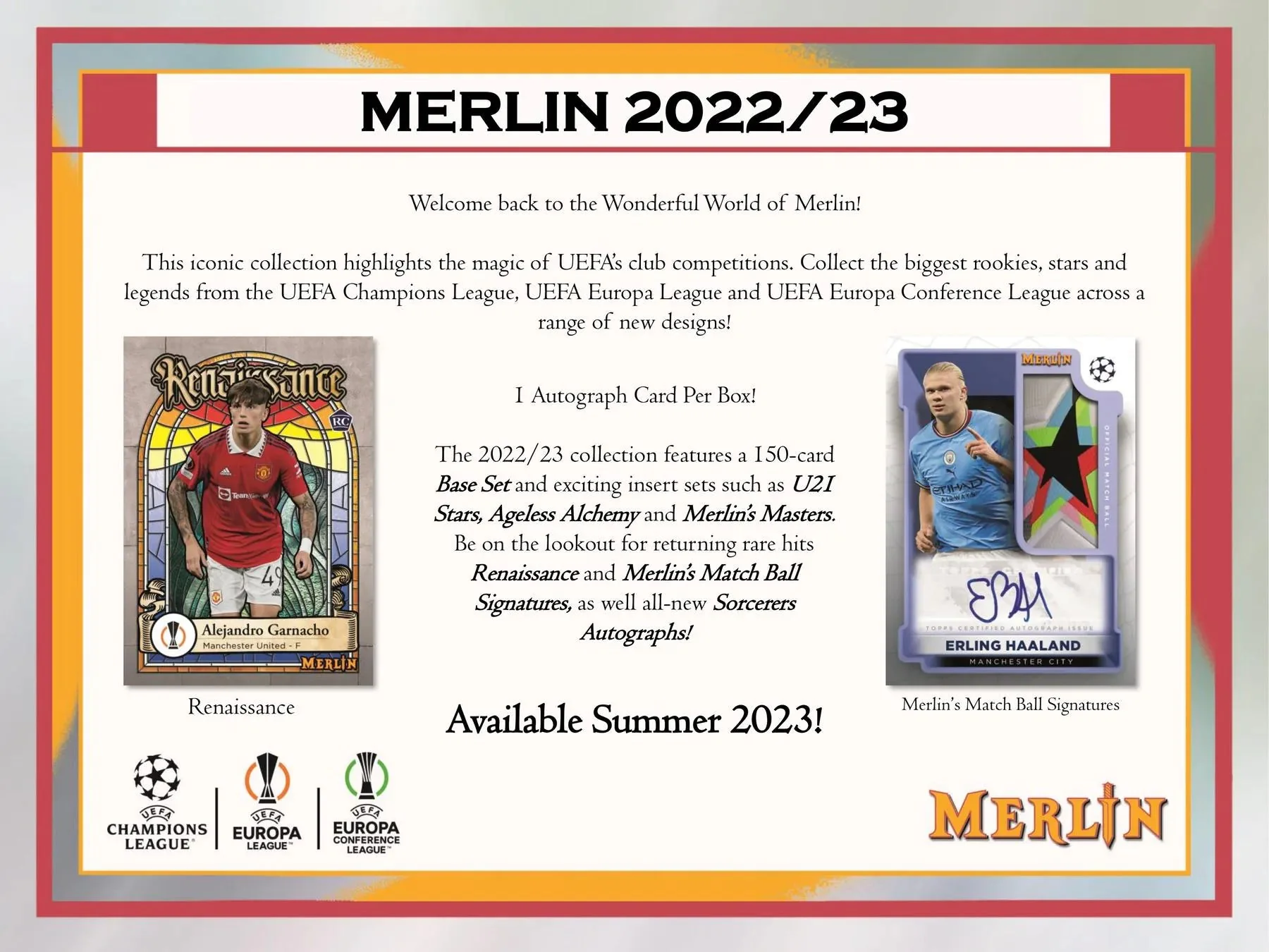 2022-23 Topps UEFA Club Competitions Merlin Chrome Soccer Hobby Box - Image 8