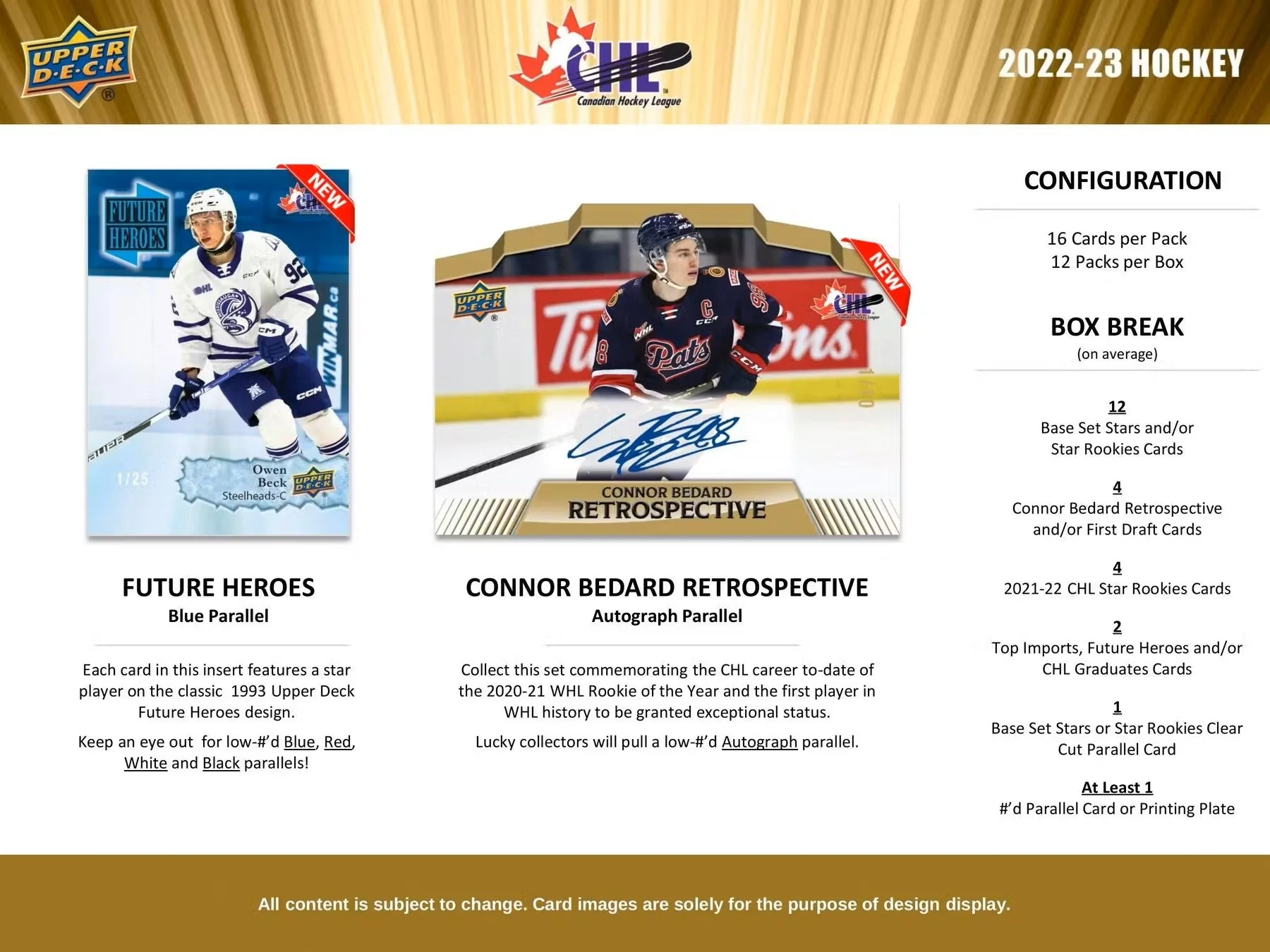 2022-23 Upper Deck CHL Hockey Hobby Box - Image 4