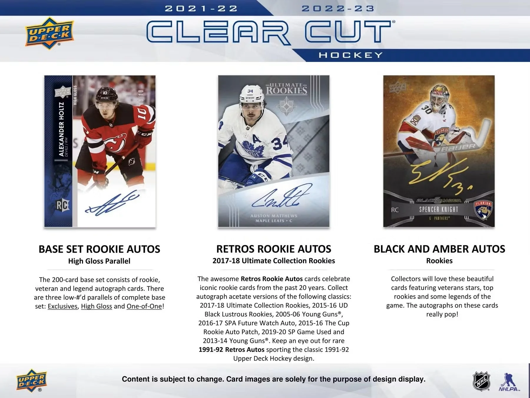 2022/23 Upper Deck Clear Cut Hockey Hobby Box - Image 4