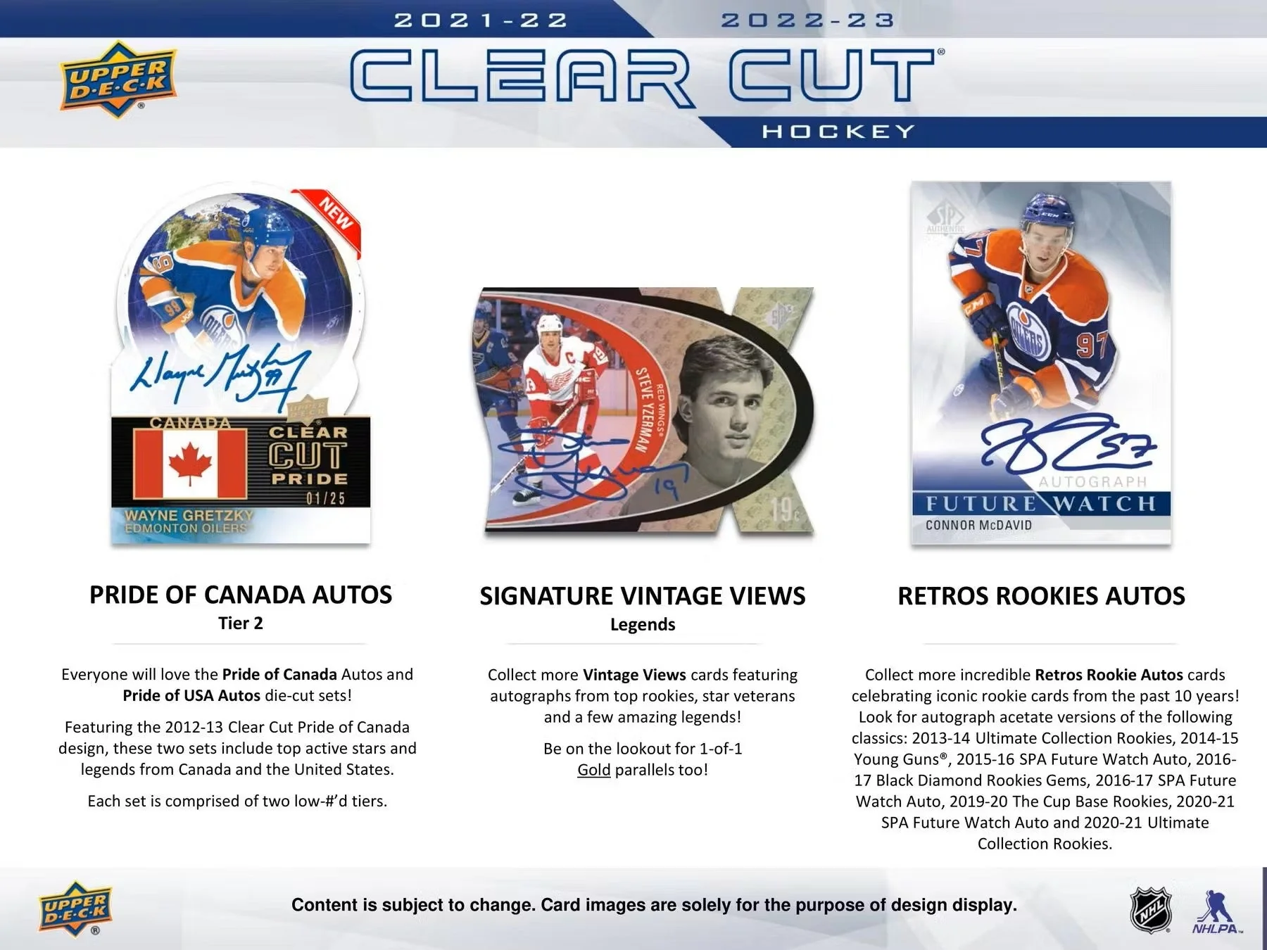 2022/23 Upper Deck Clear Cut Hockey Hobby Box - Image 8
