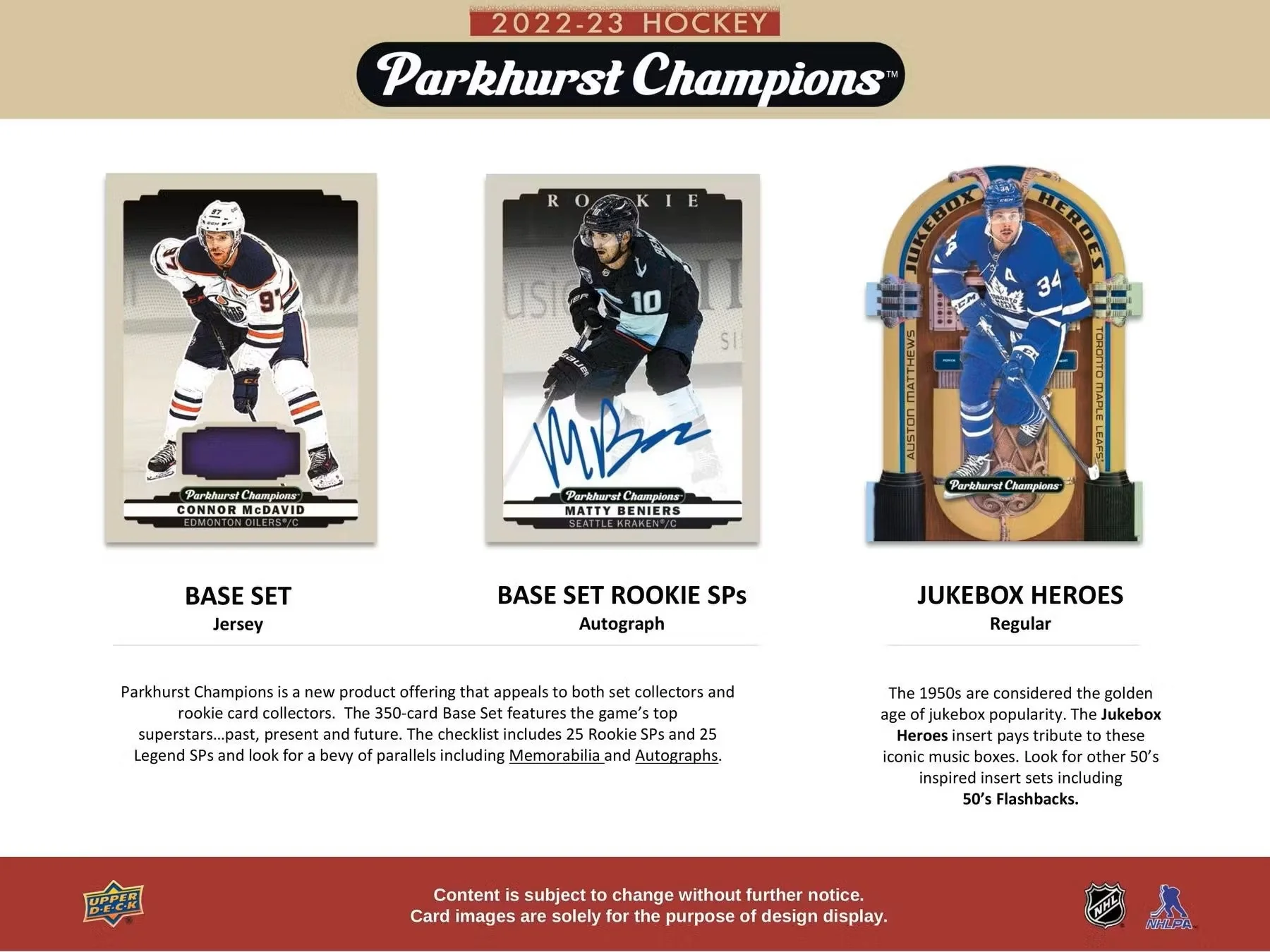 2022/23 Upper Deck Parkhurst Champions Hockey 5-Pack Blaster Box - Image 4