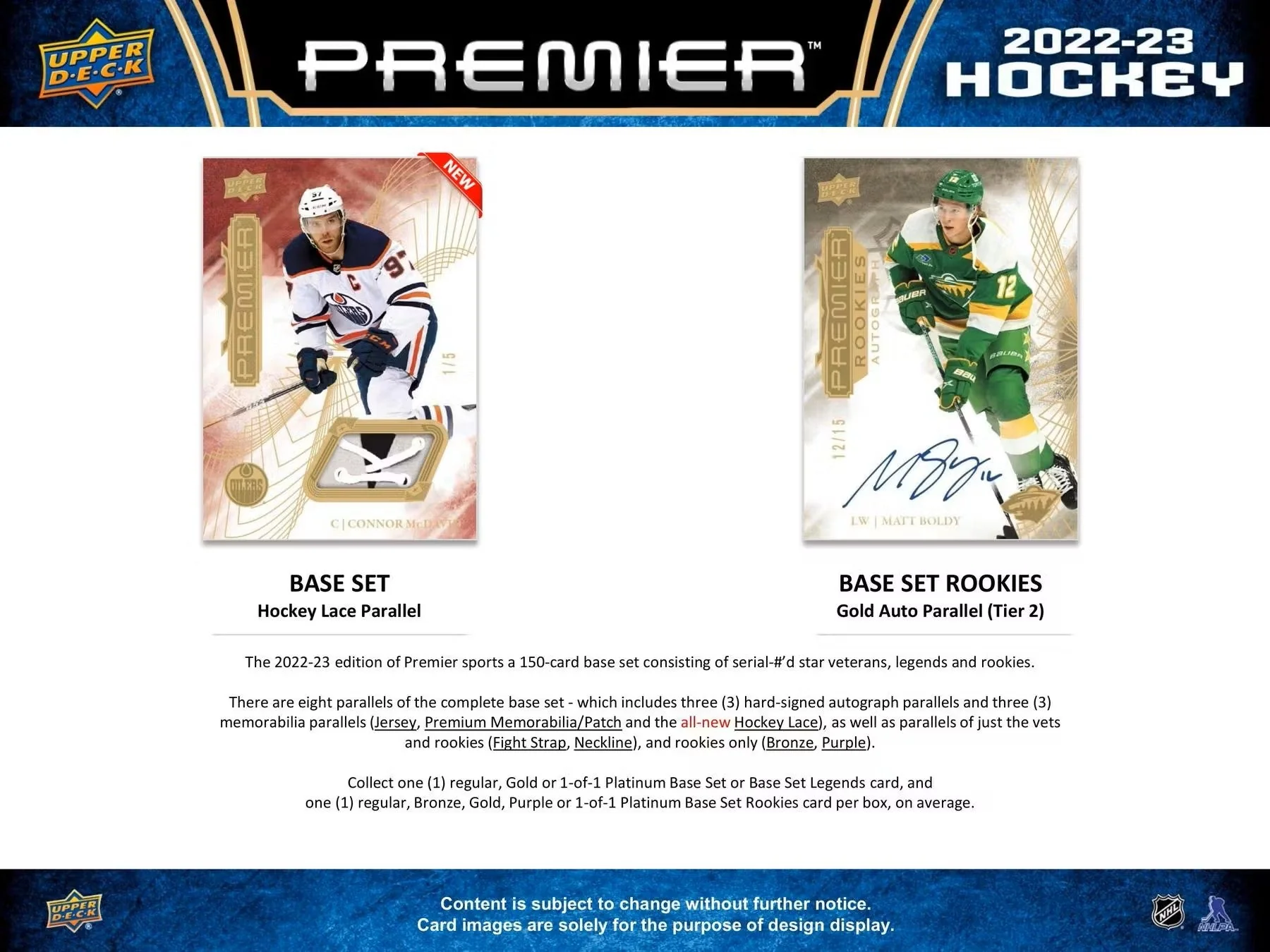 2022-23 Upper Deck Premier Hockey Hobby Box - Image 4