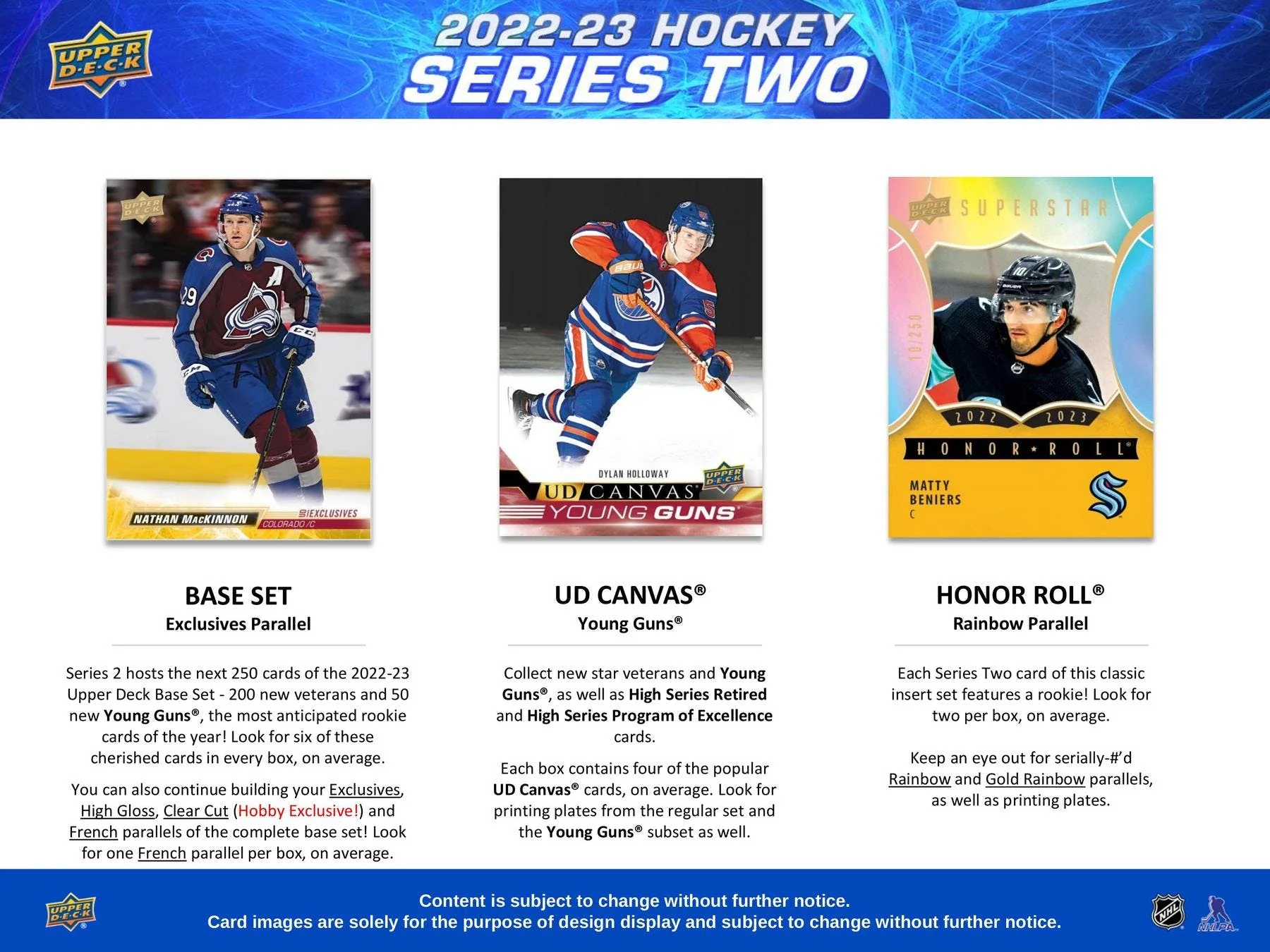 2022-23 Upper Deck Series 2 Hockey Hobby Box - Image 4
