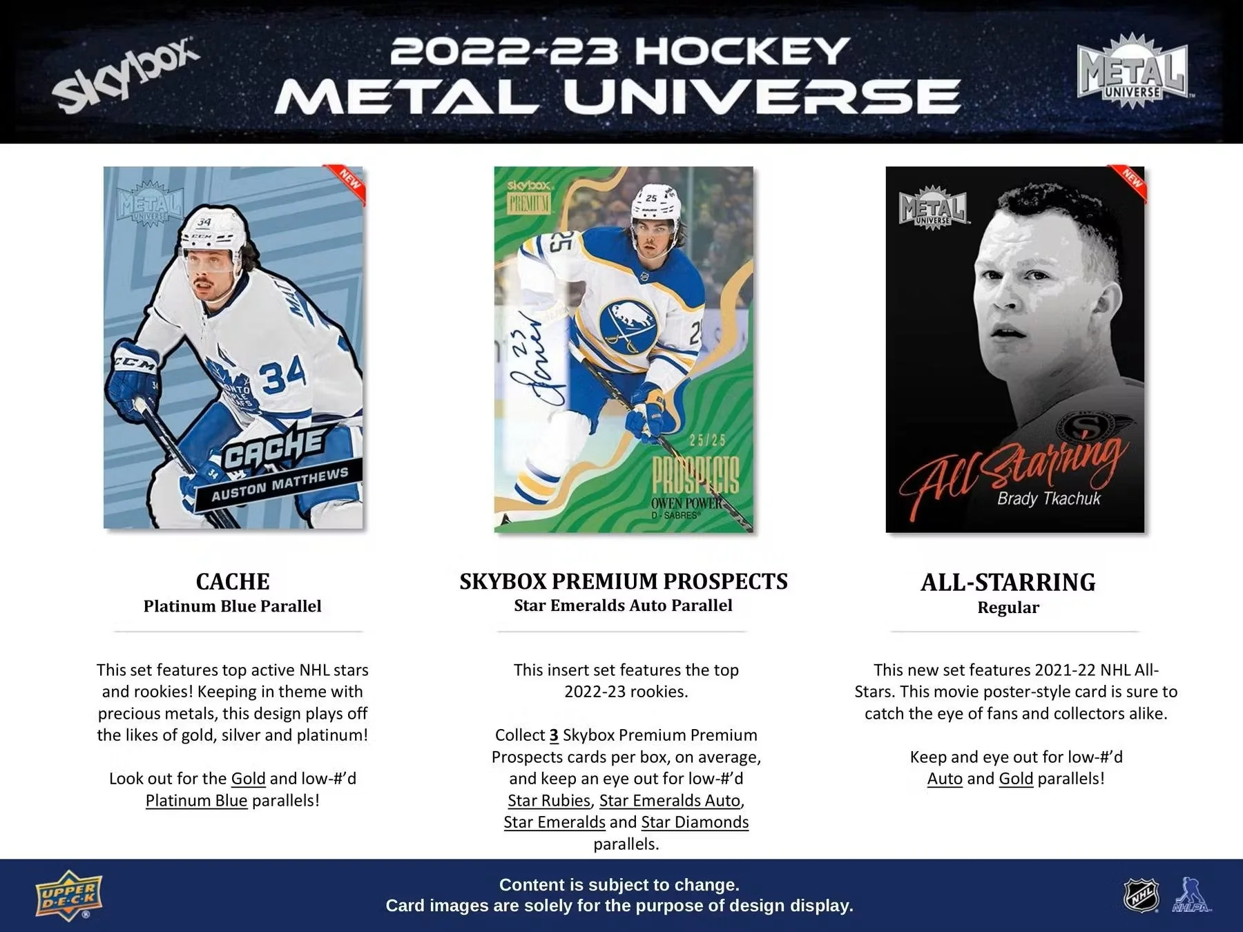 2022-23 Upper Deck Skybox Metal Universe Hockey Hobby Box - Image 6