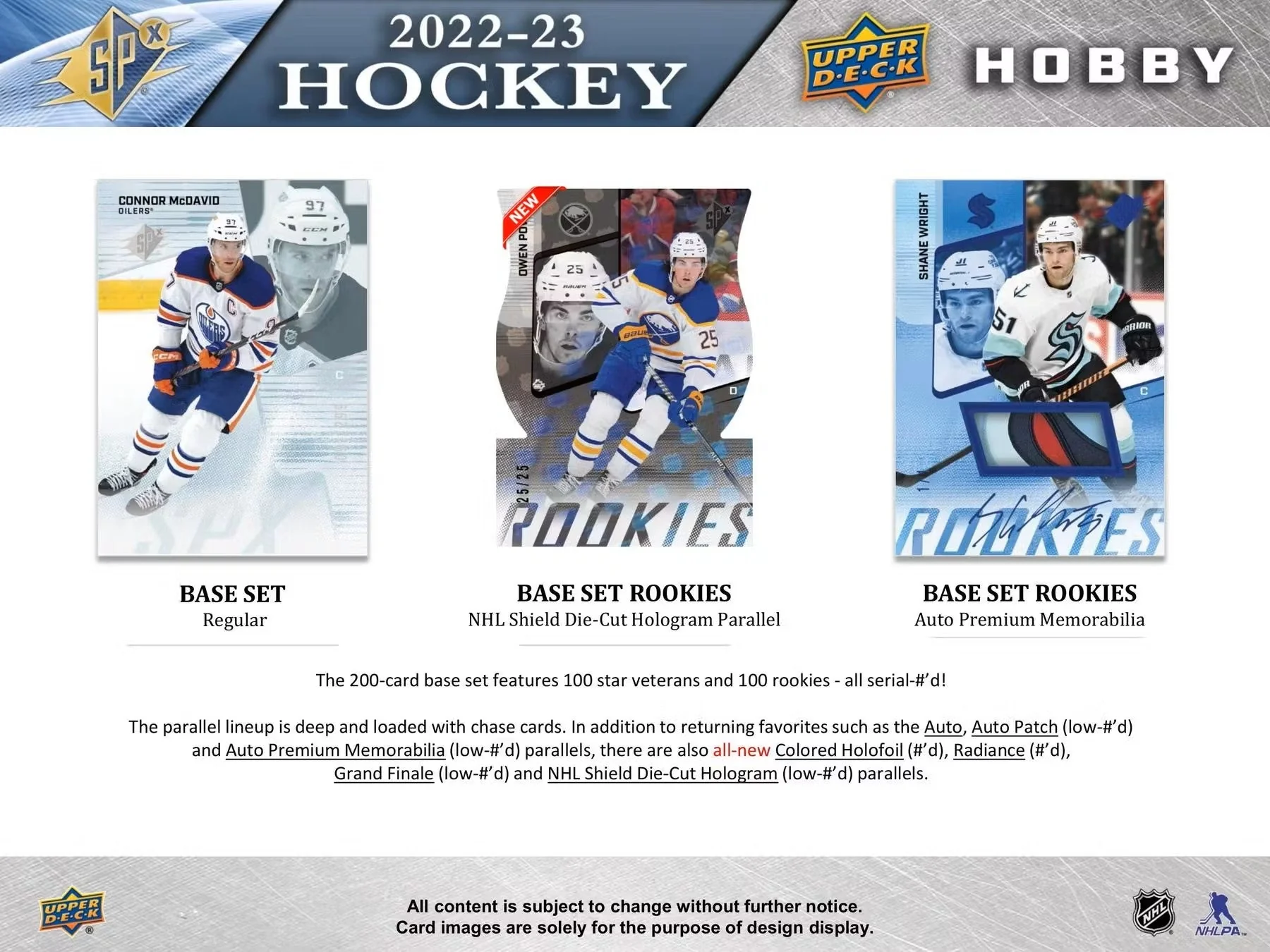 2022/23 Upper Deck SPx Hockey Hobby Box - Image 4