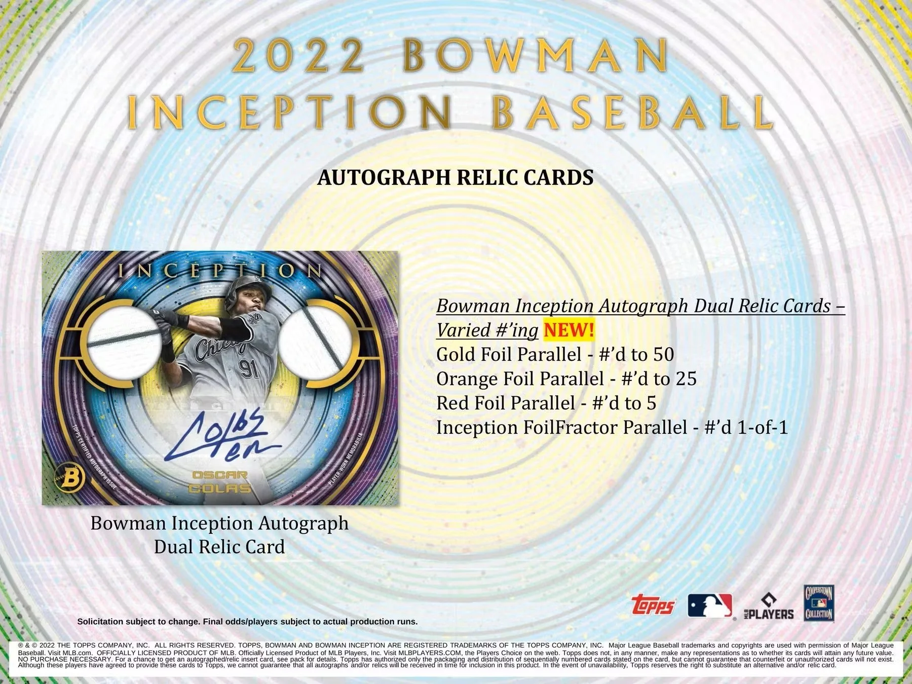 2022 Bowman Inception Baseball Hobby Box - Image 5