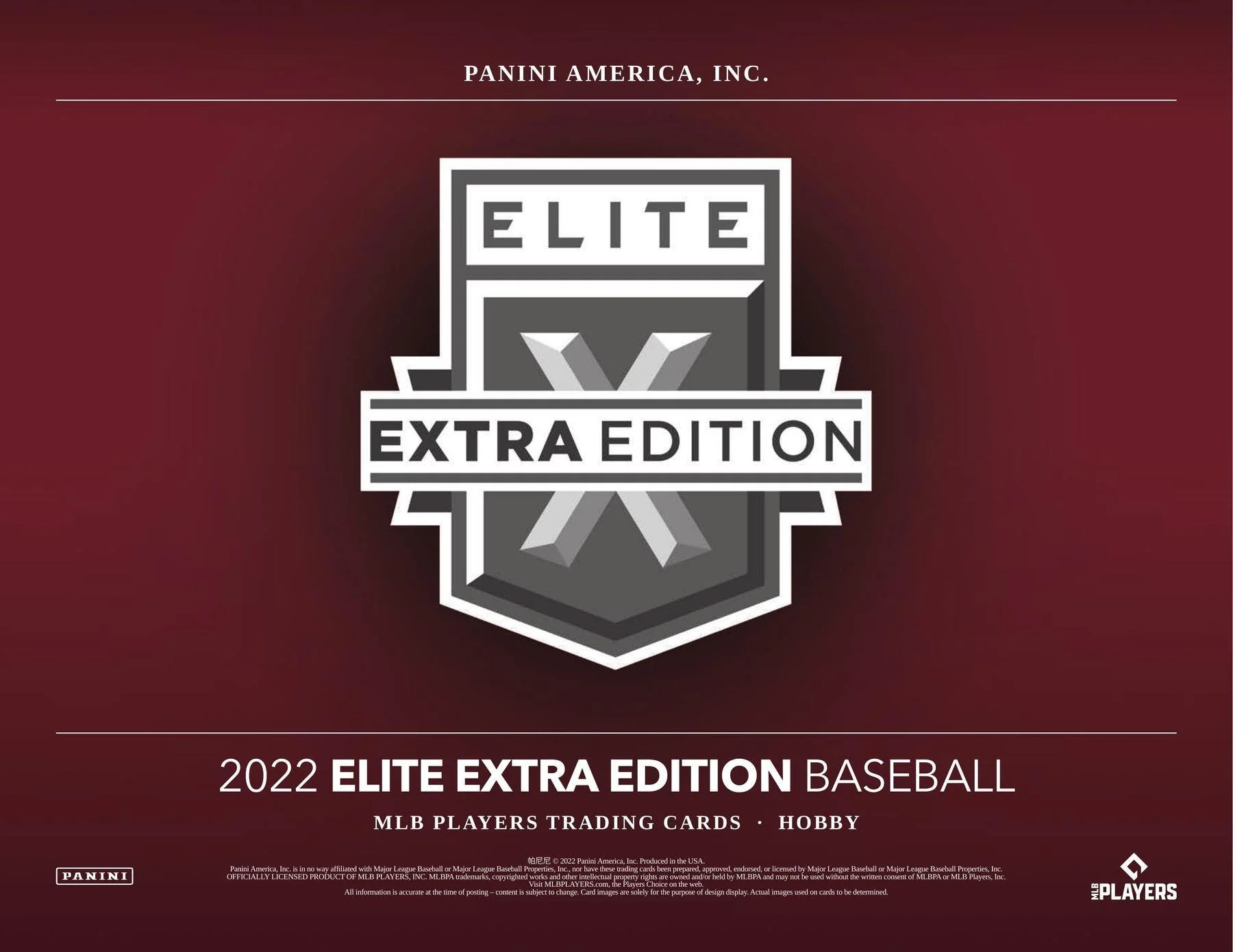 2022 Panini Elite Extra Edition Baseball Box - Image 3