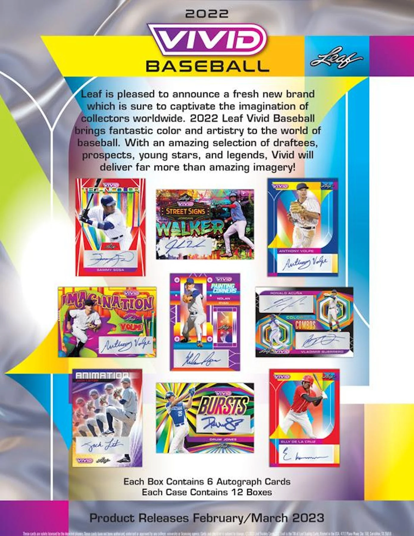 2022 Leaf Vivid Baseball Box - Image 3