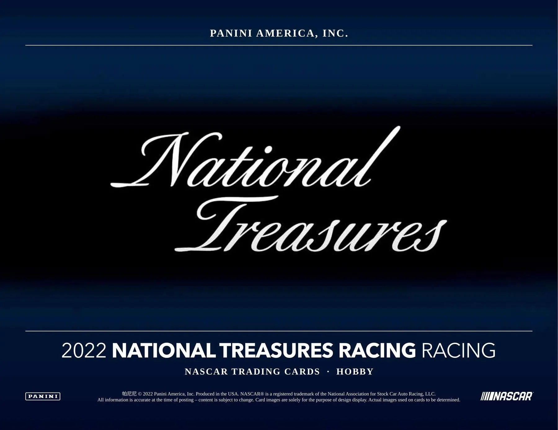 2022 Panini National Treasures Racing Hobby Box - Image 3