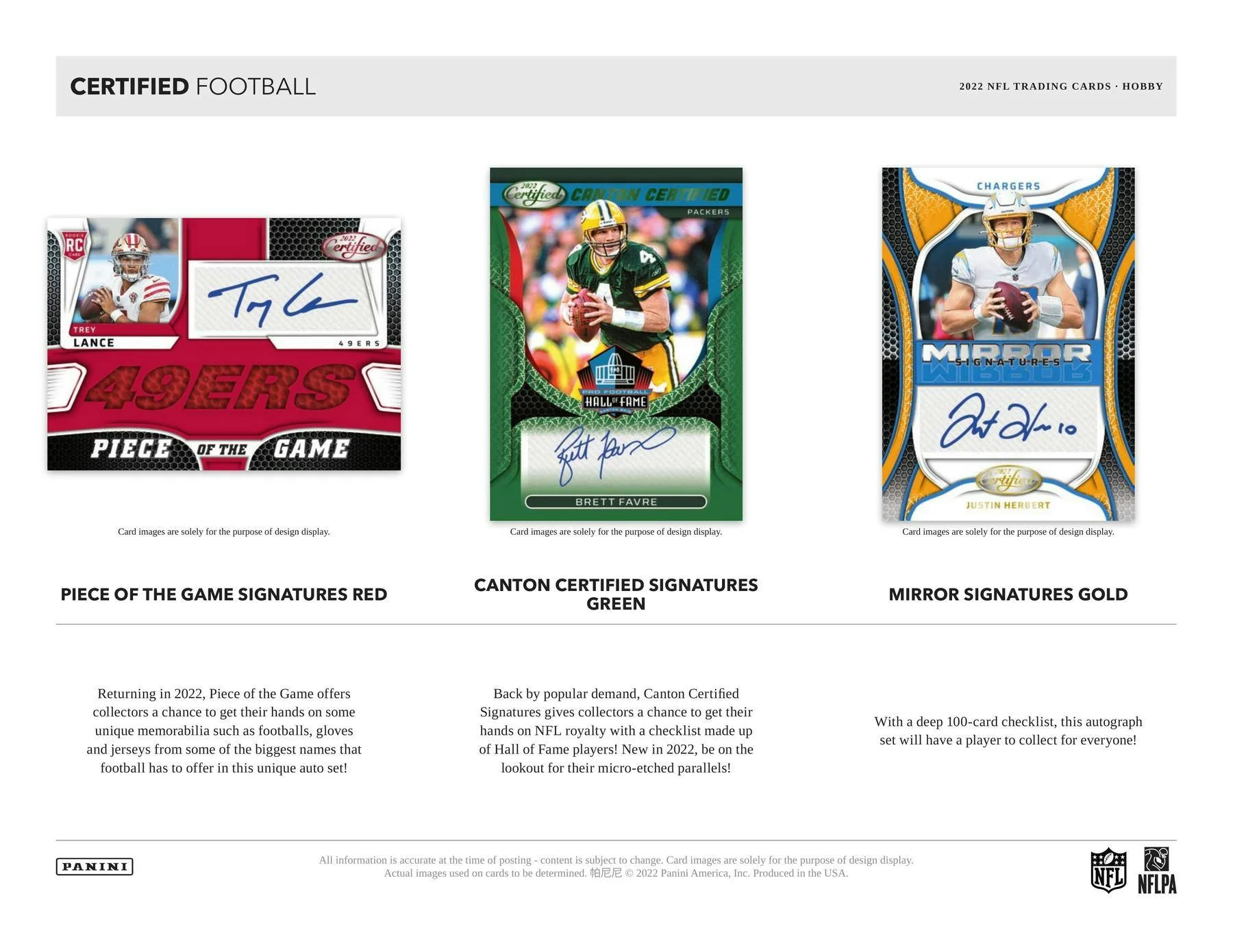 2022 Panini Certified Football 1st Off The Line FOTL Hobby Box - Image 5