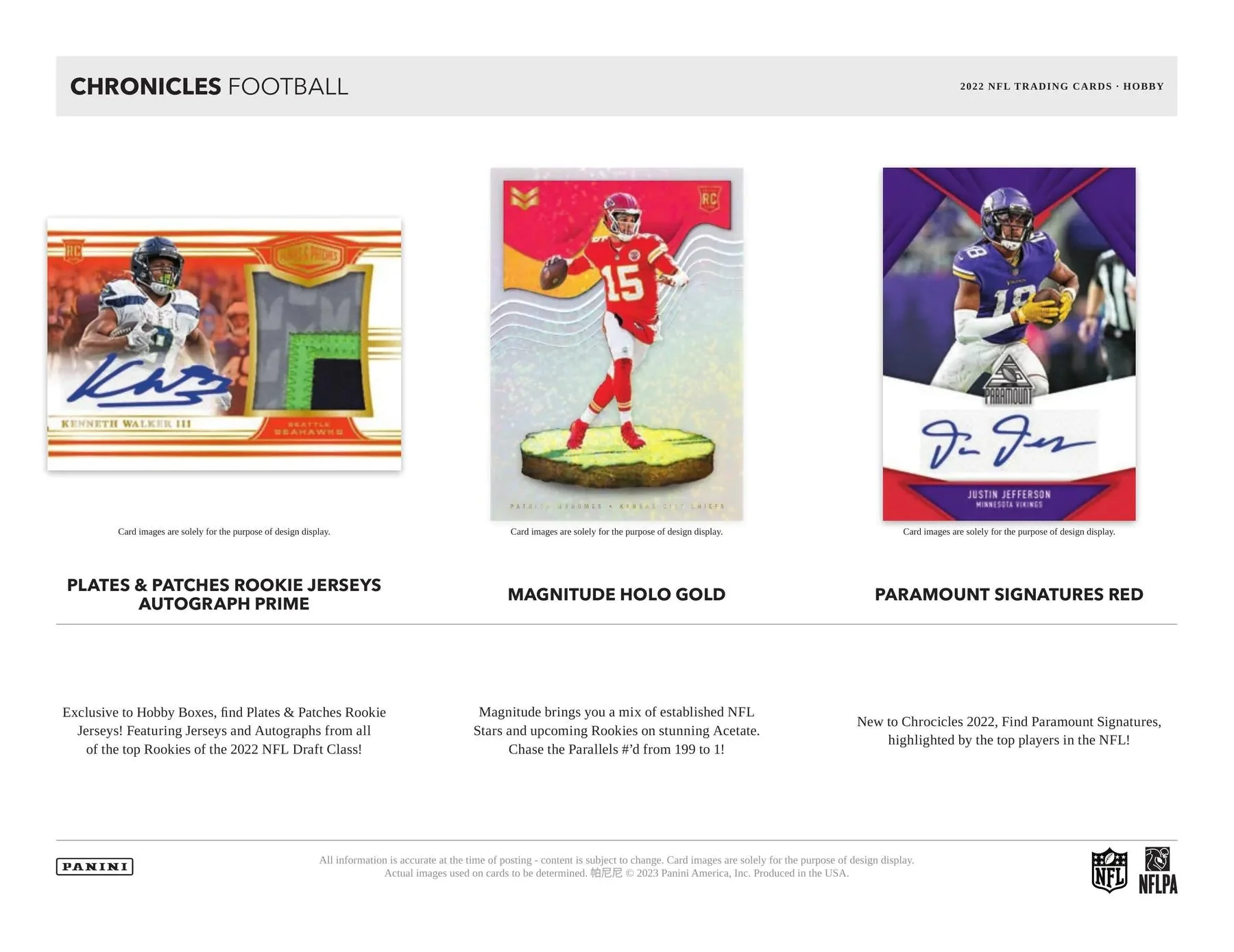 2022 Panini Chronicles Football Hobby Box - Image 5