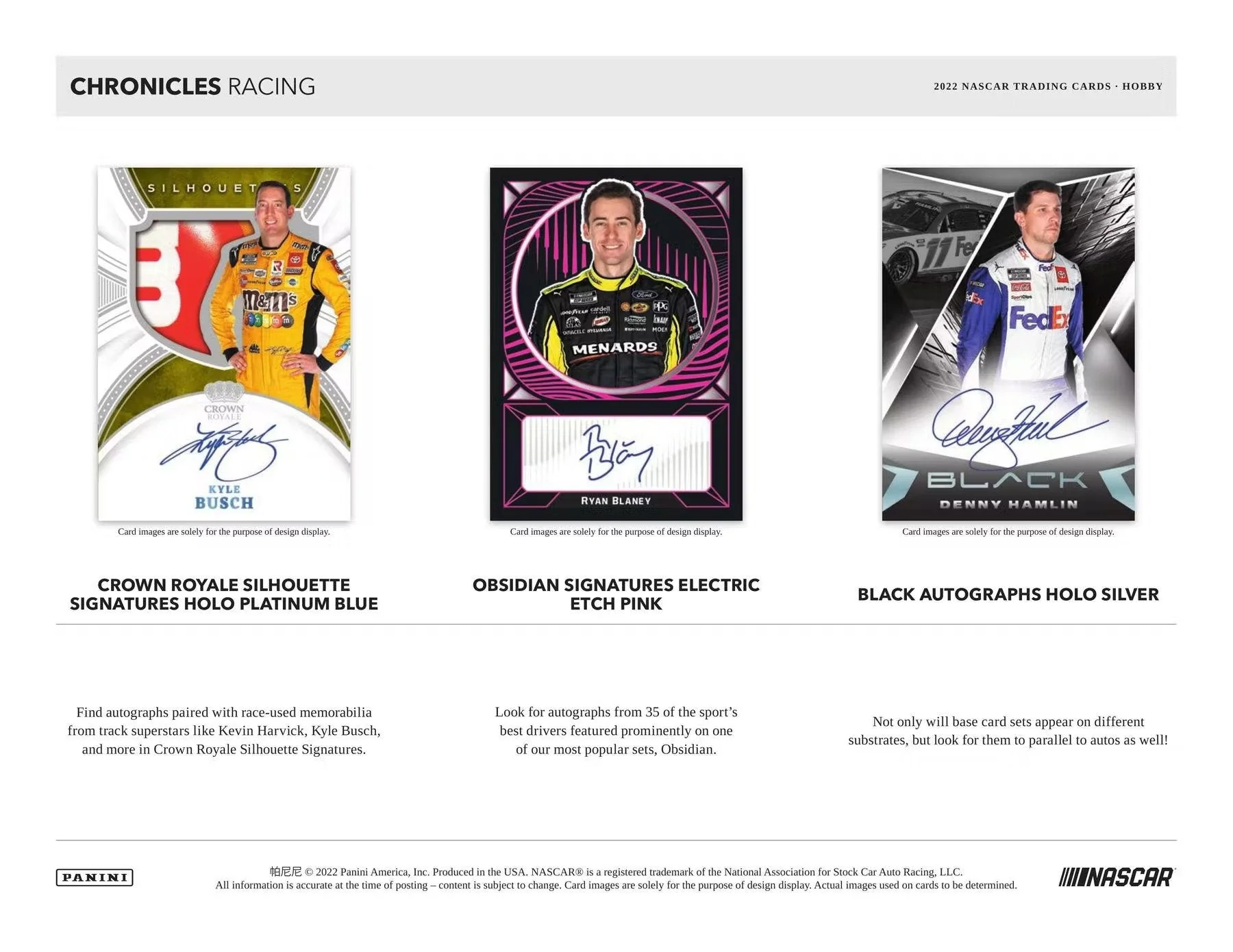 2022 Panini Chronicles Racing Hobby Box - Image 5