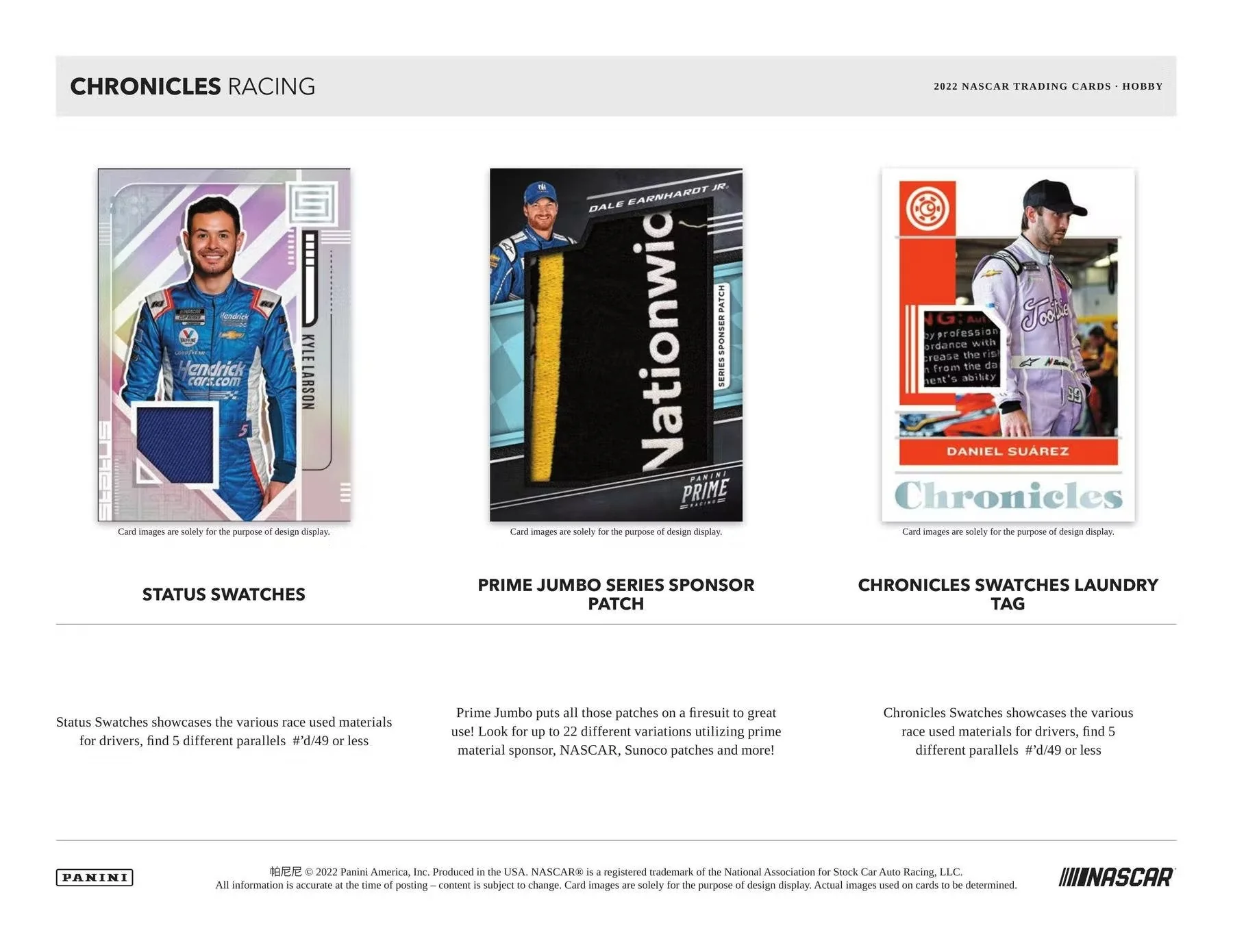 2022 Panini Chronicles Racing Hobby Box - Image 6
