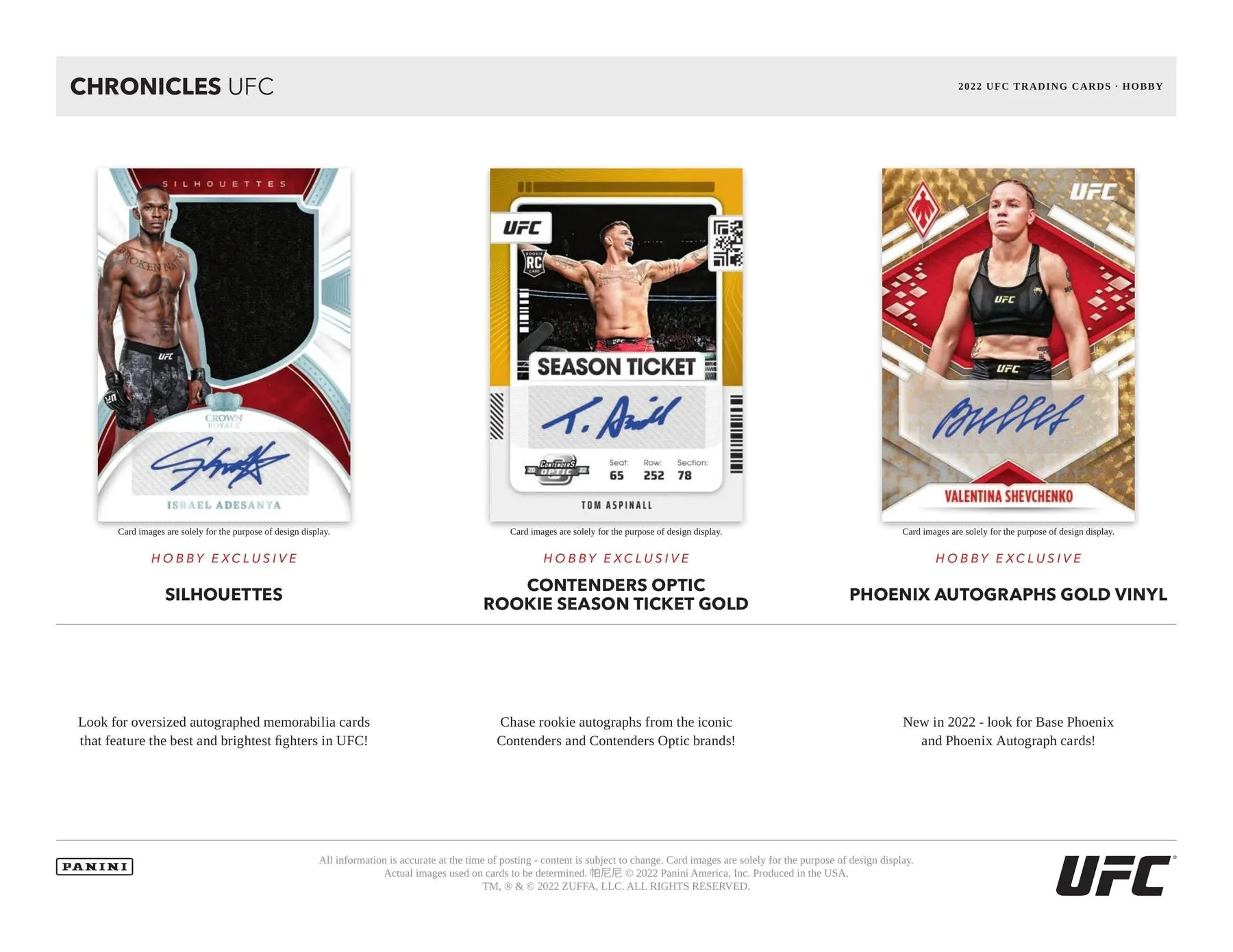 2022 Panini Chronicles UFC Hobby Box - Image 6