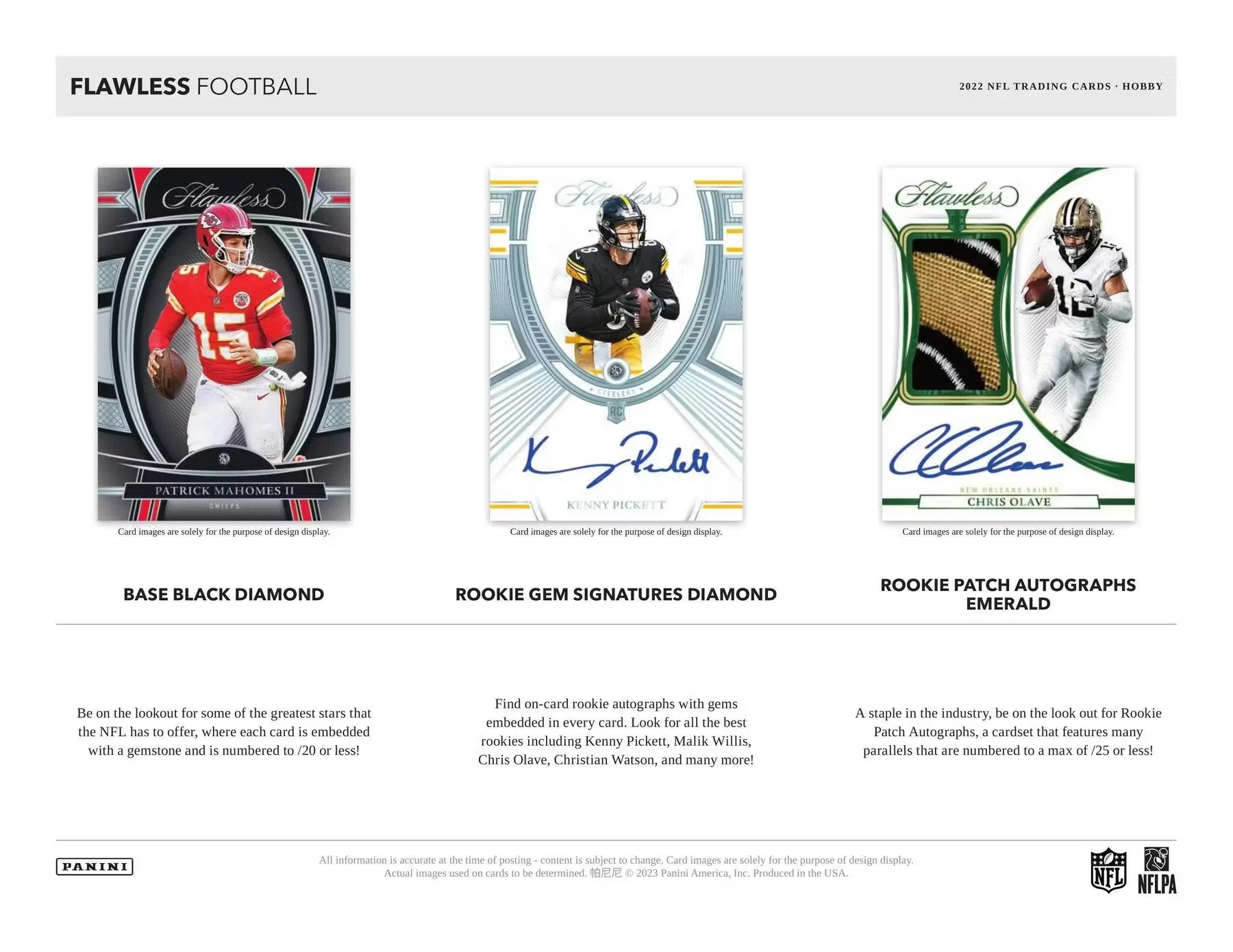 2022 Panini Flawless Football Hobby Box - Image 3