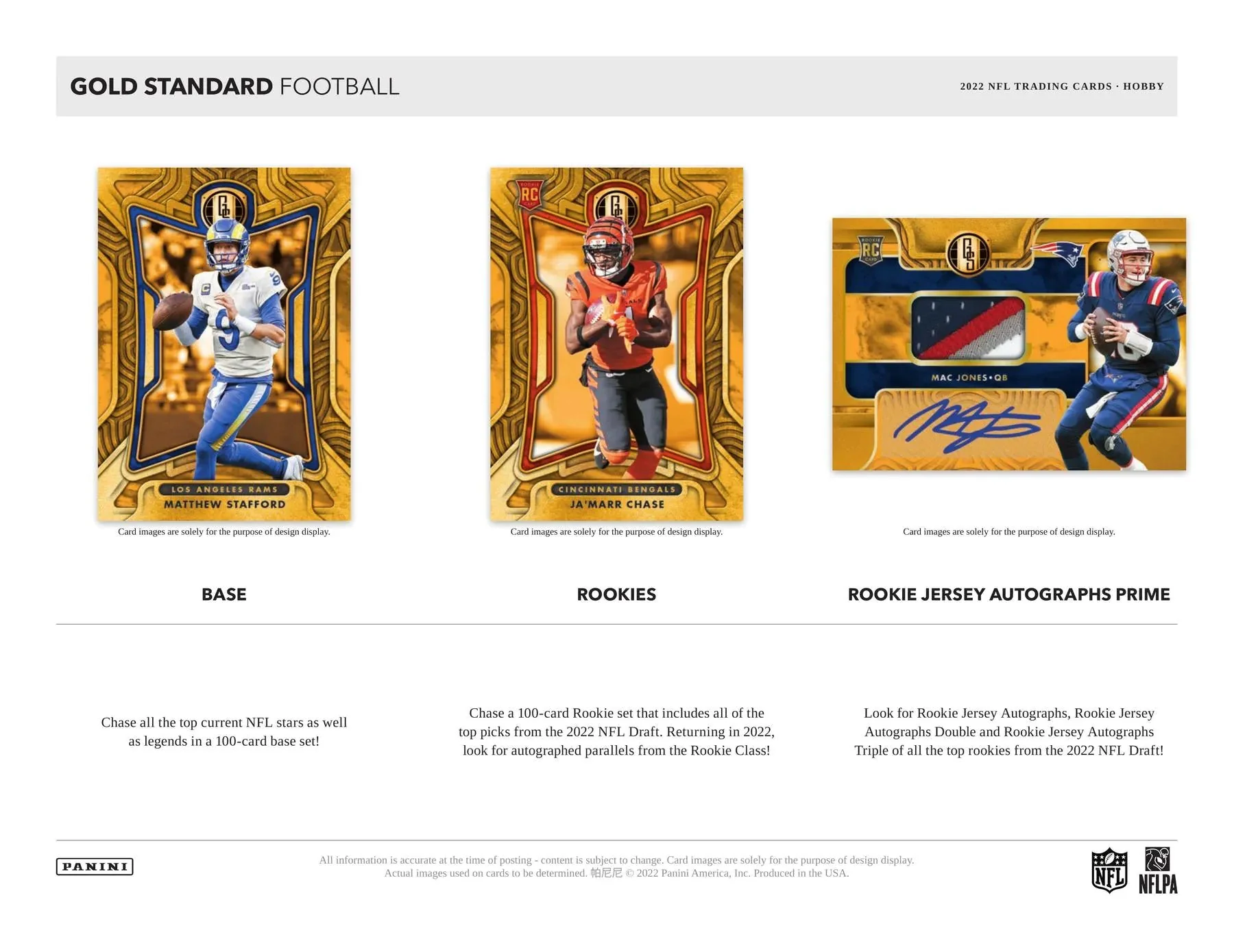 2022 Panini Gold Standard Football Hobby Box - Image 4