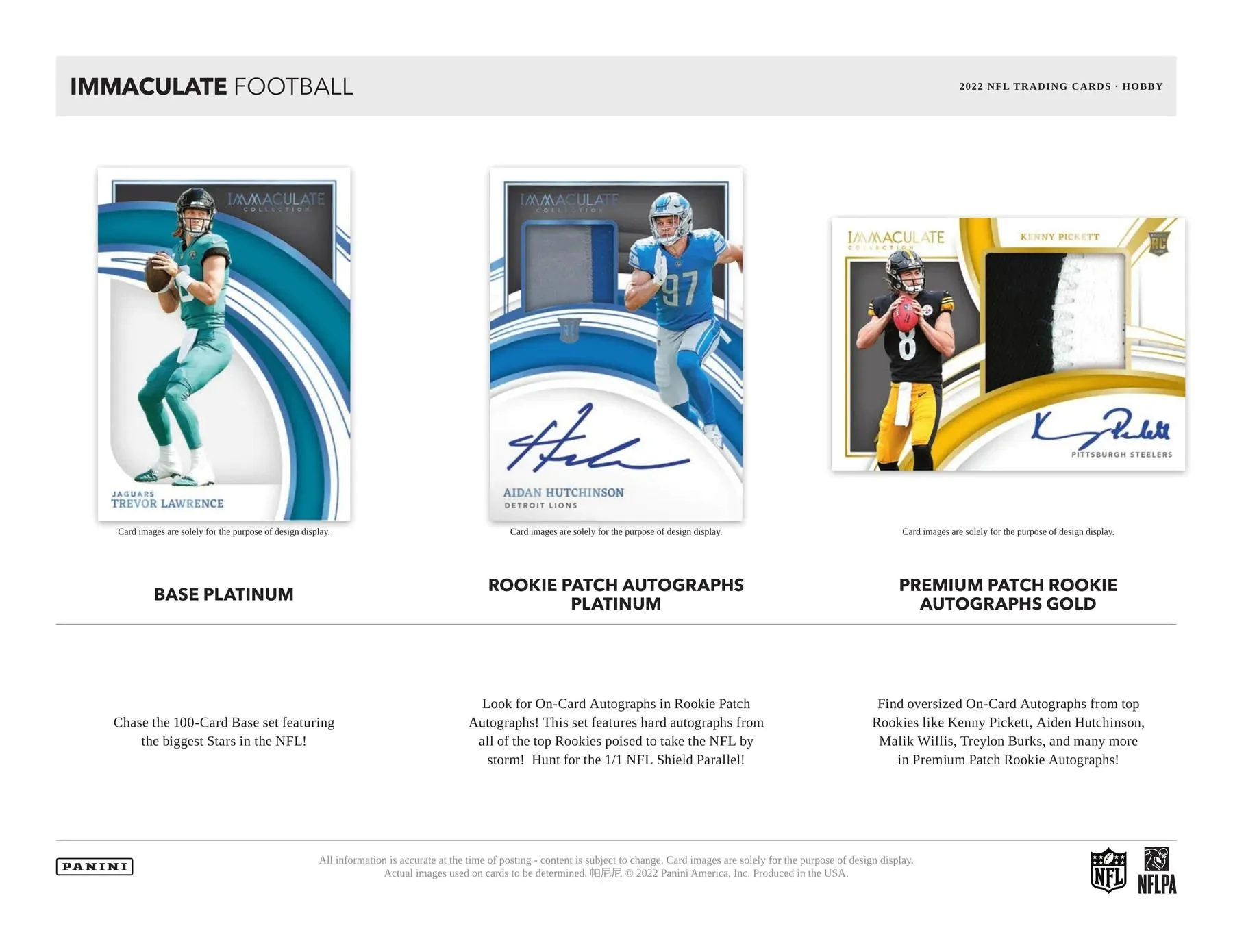 2022 Panini Immaculate Football - Image 4