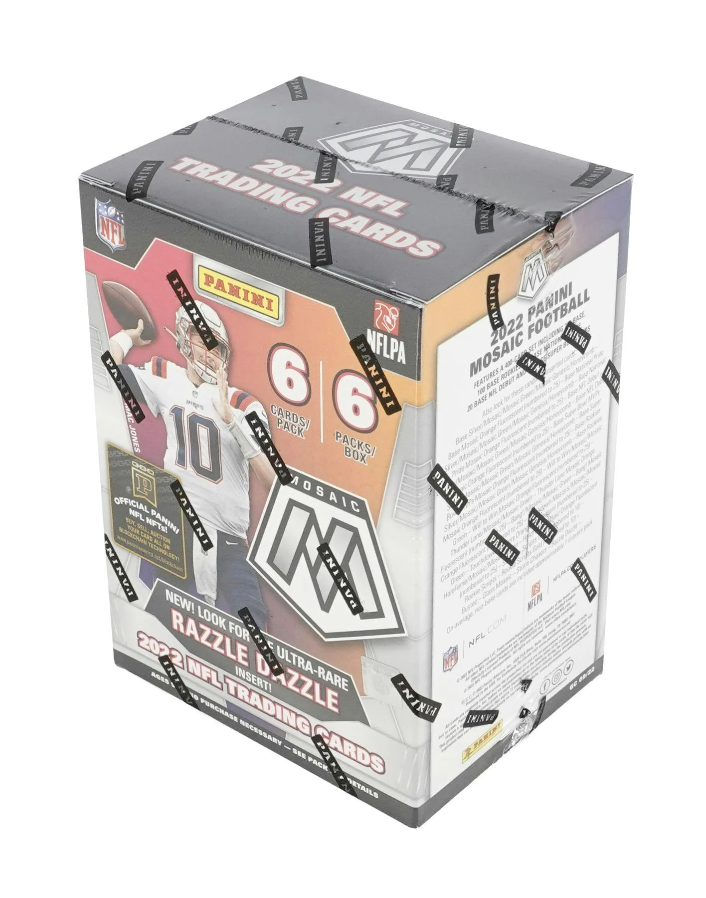 2022 Panini Mosaic Football 6-Pack Blaster Box - Image 2