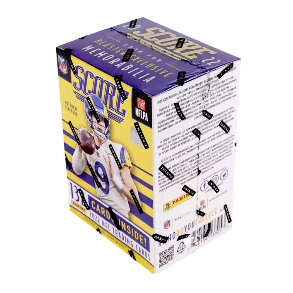 2022 Panini Score Football 6-Pack Fanatics Blaster Box (Pink Parallels)