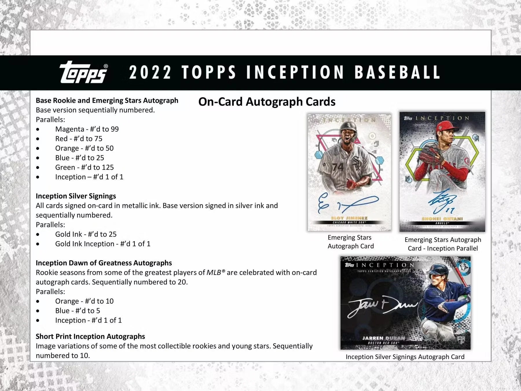 2022 Topps Inception Baseball Hobby Box - Image 4