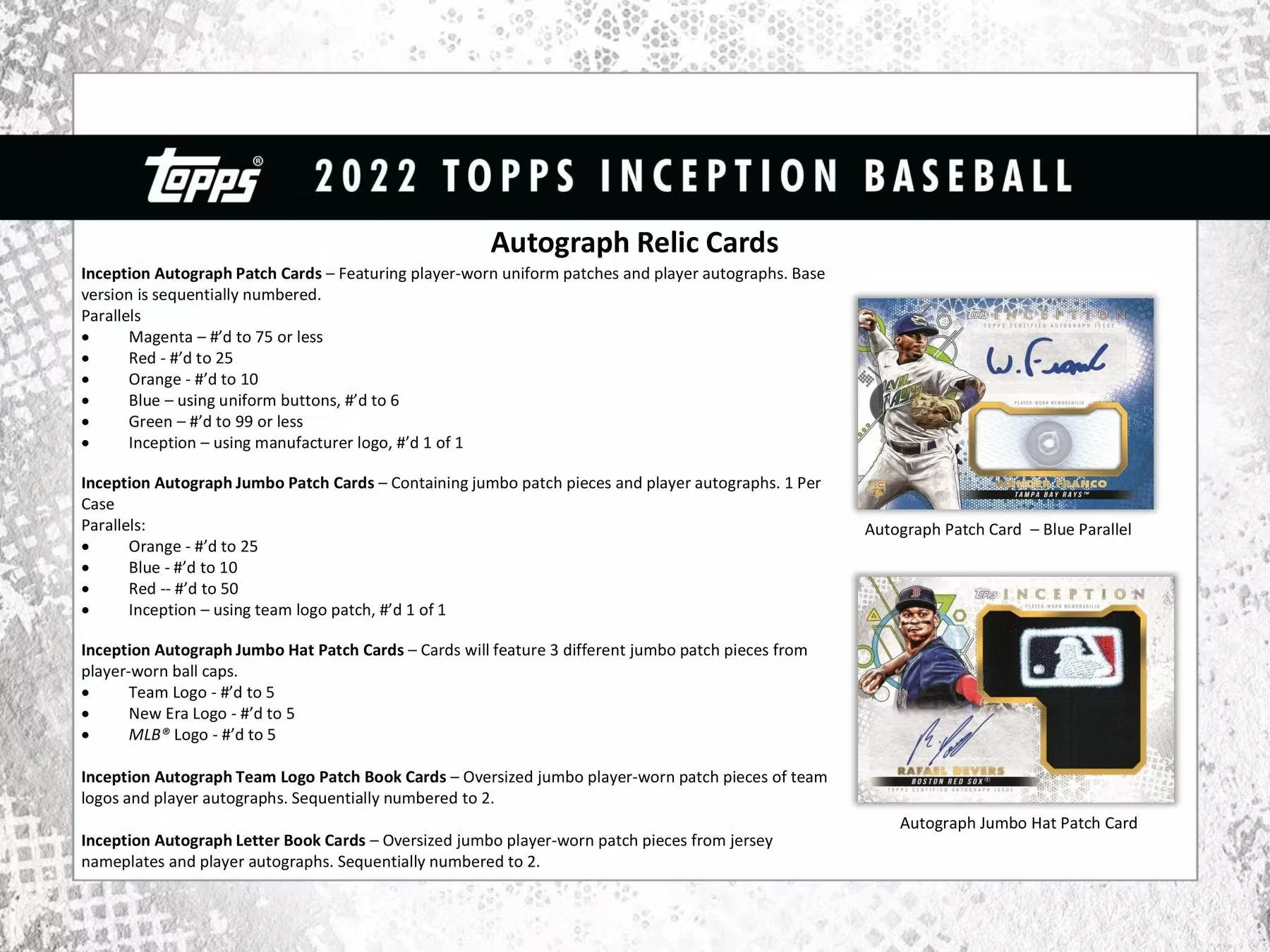 2022 Topps Inception Baseball Hobby Box - Image 5
