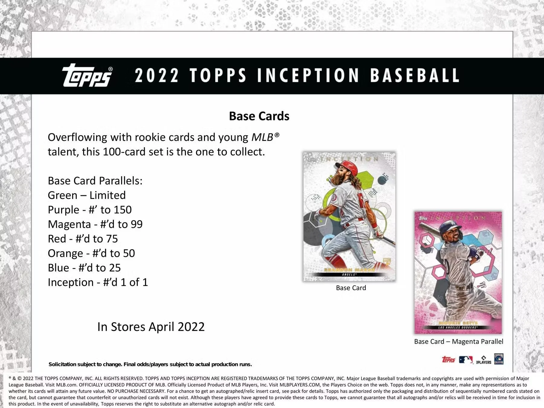 2022 Topps Inception Baseball Hobby Box - Image 7