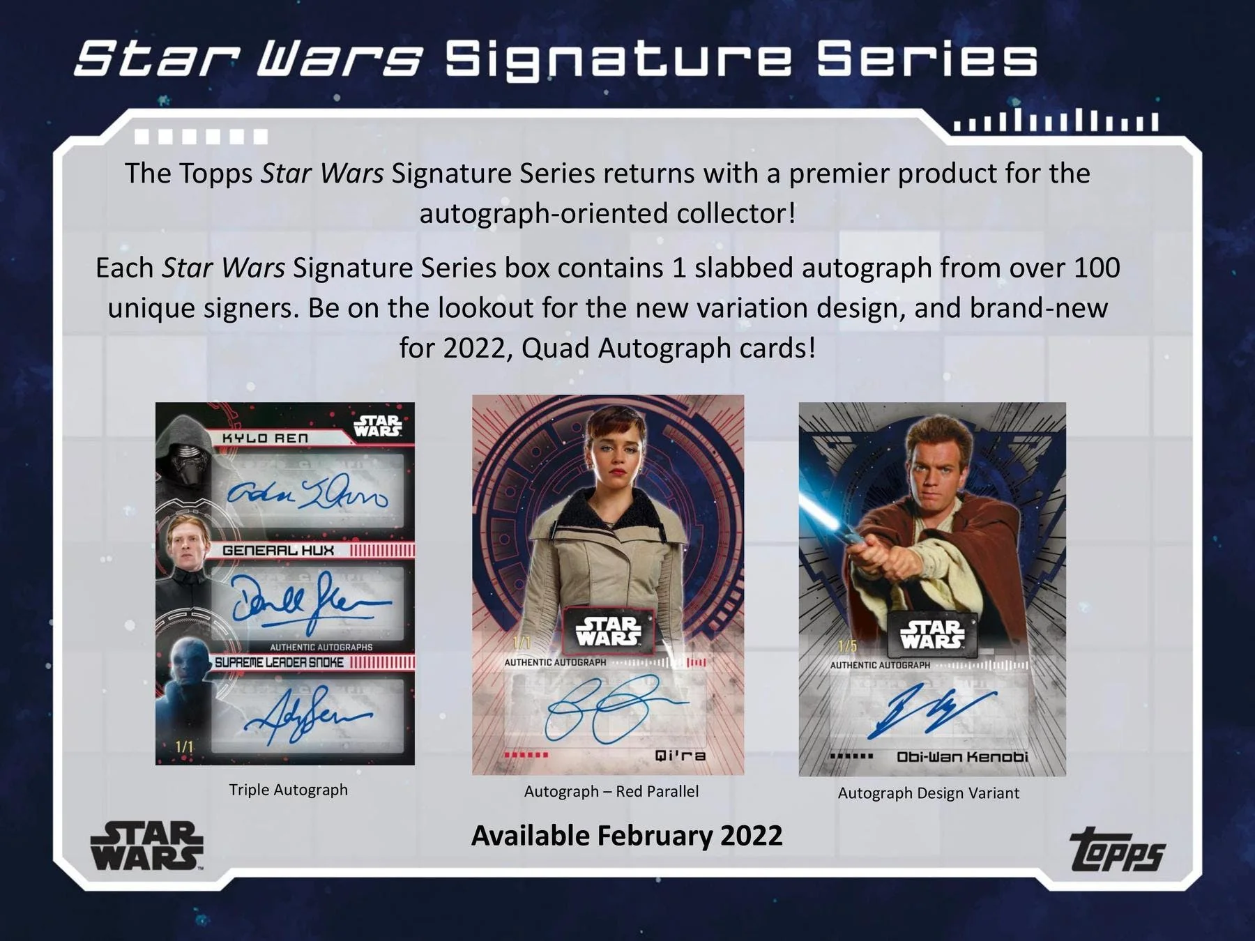 2022 Topps Star Wars Signature Series Box - Image 3