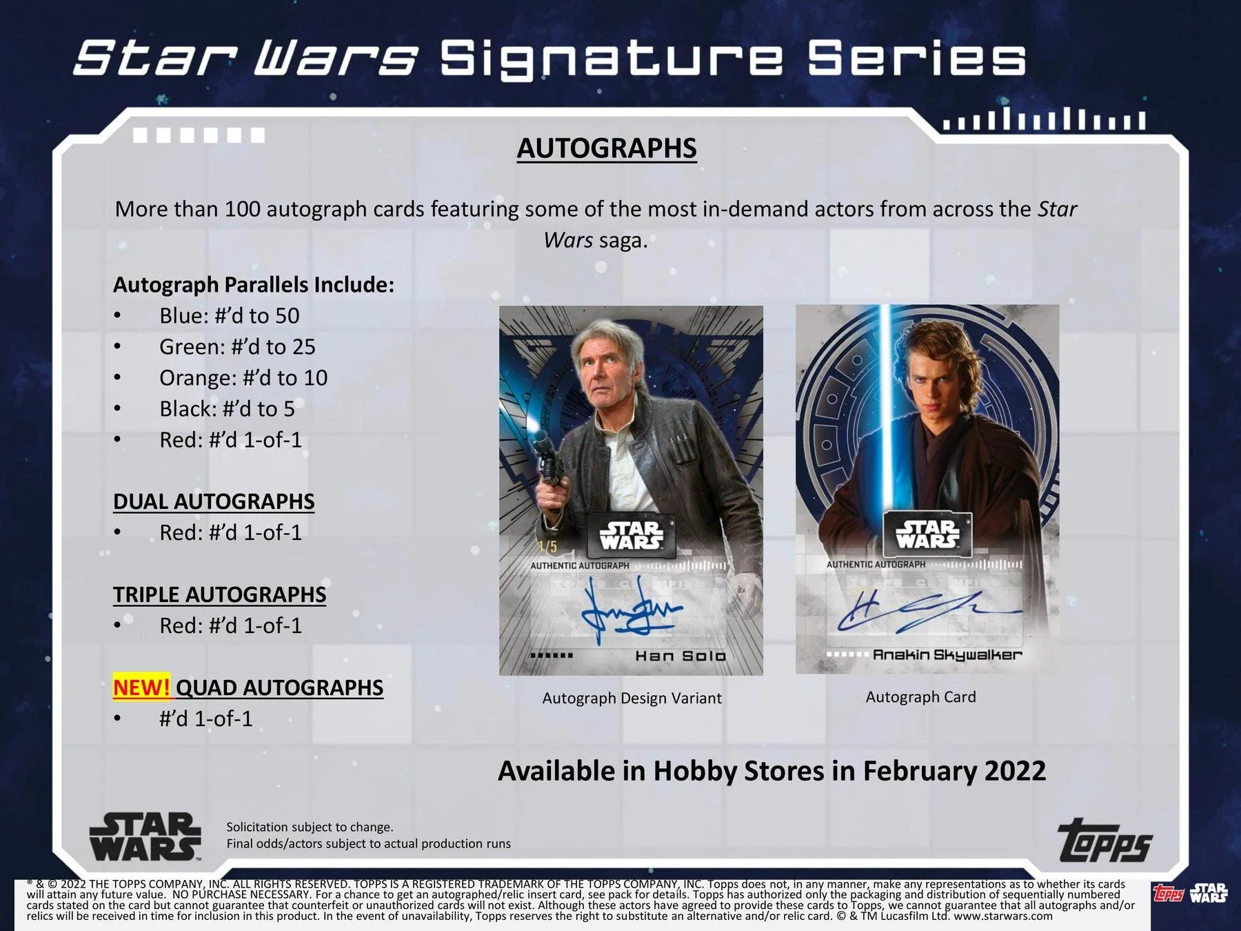 2022 Topps Star Wars Signature Series Box - Image 4