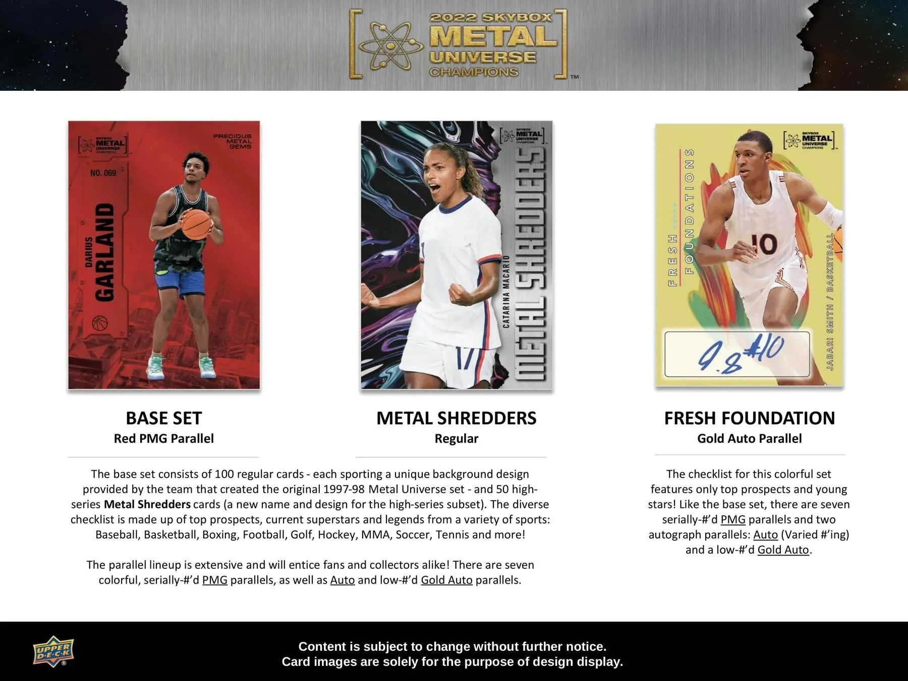2022 Upper Deck Skybox Metal Universe Champions Hobby Box - Image 2
