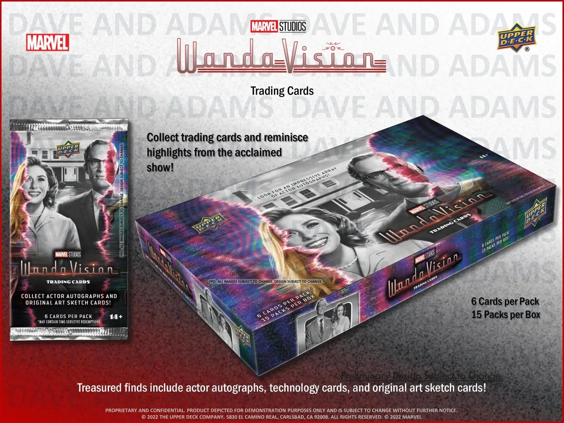 2022 Upper Deck WandaVision Hobby Box - Image 3
