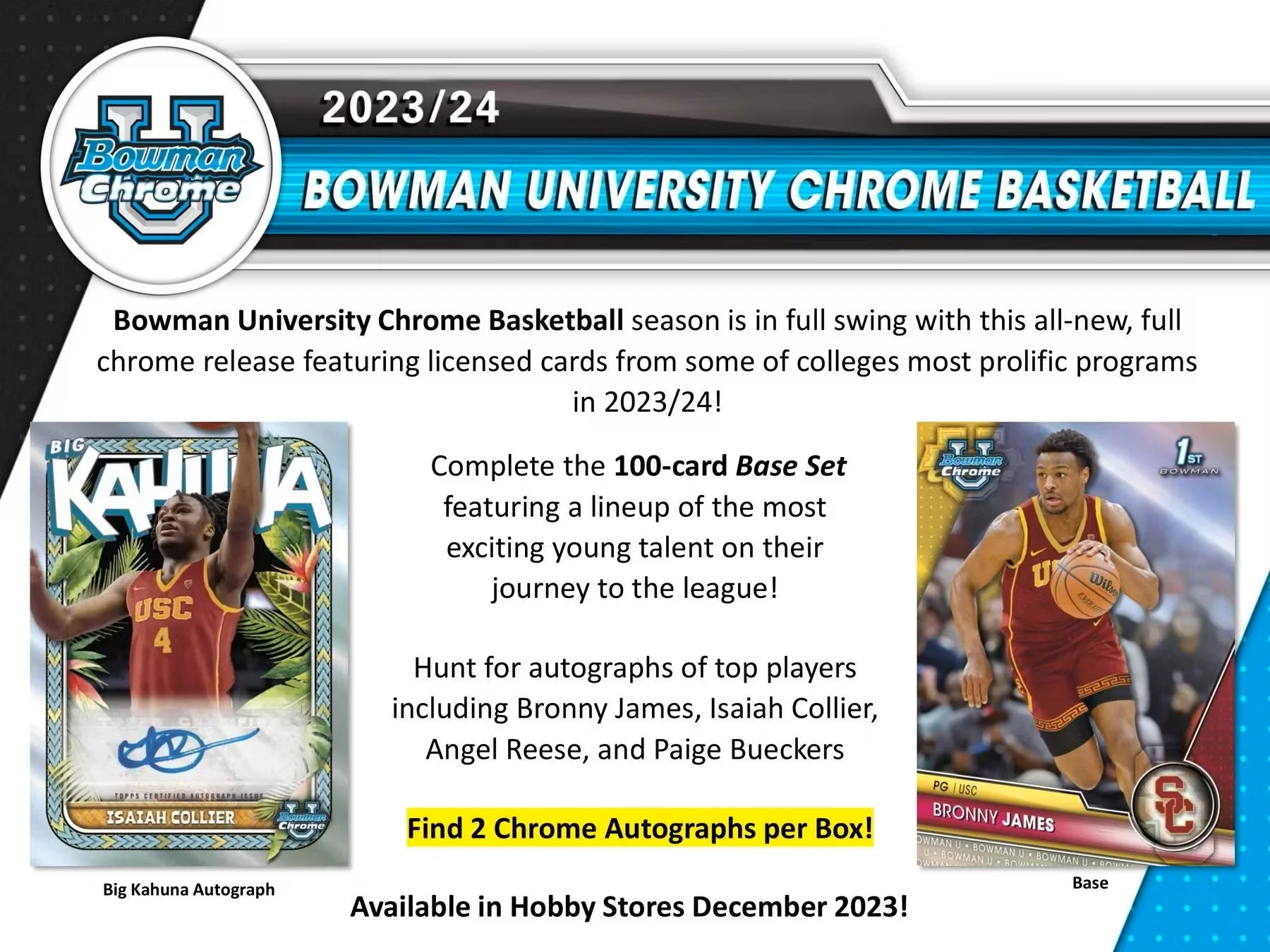 2023/24 Bowman University Chrome Basketball Breakers Delight Box - Image 3