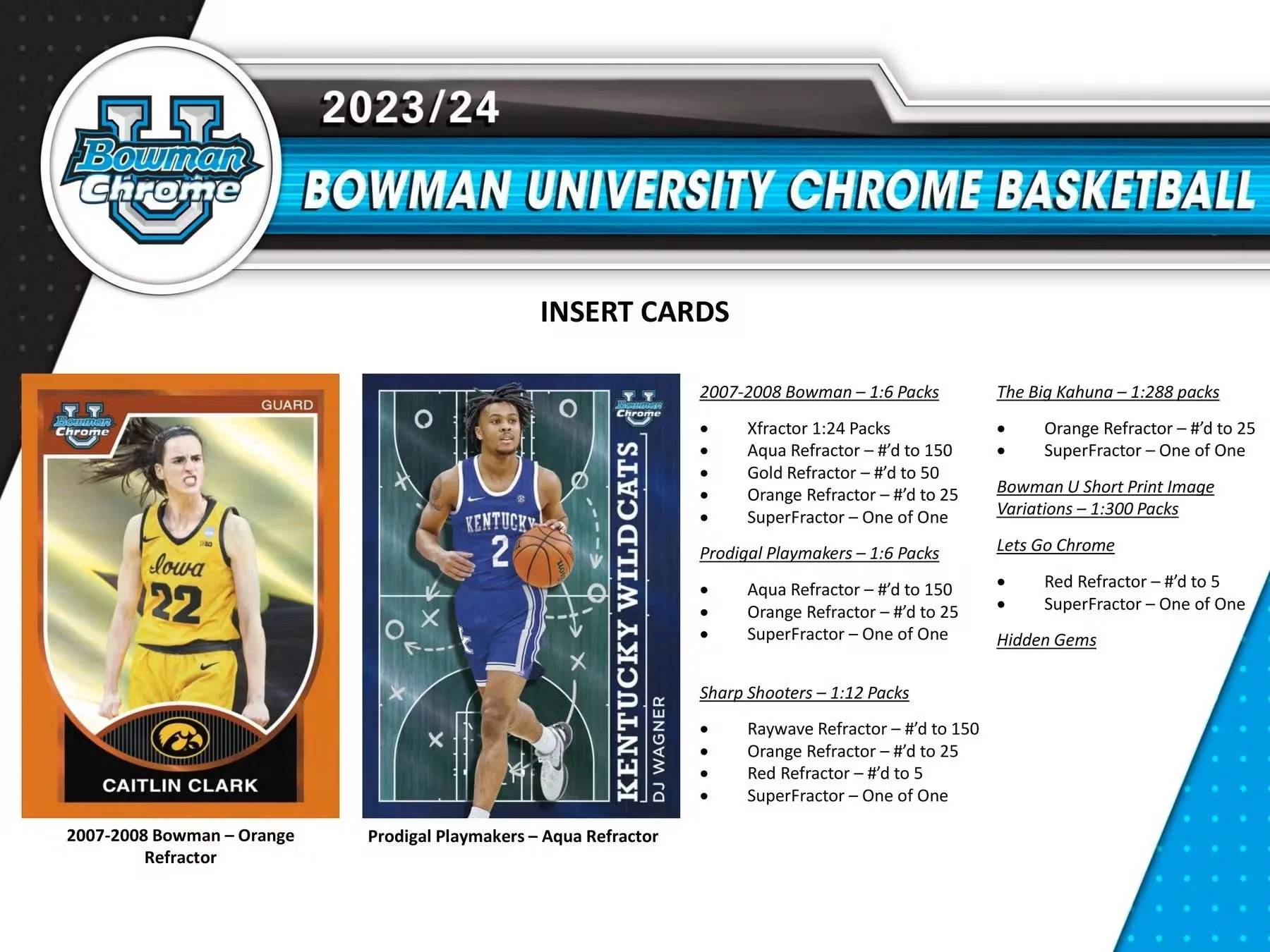 2023/24 Bowman University Chrome Basketball Breakers Delight Box - Image 5