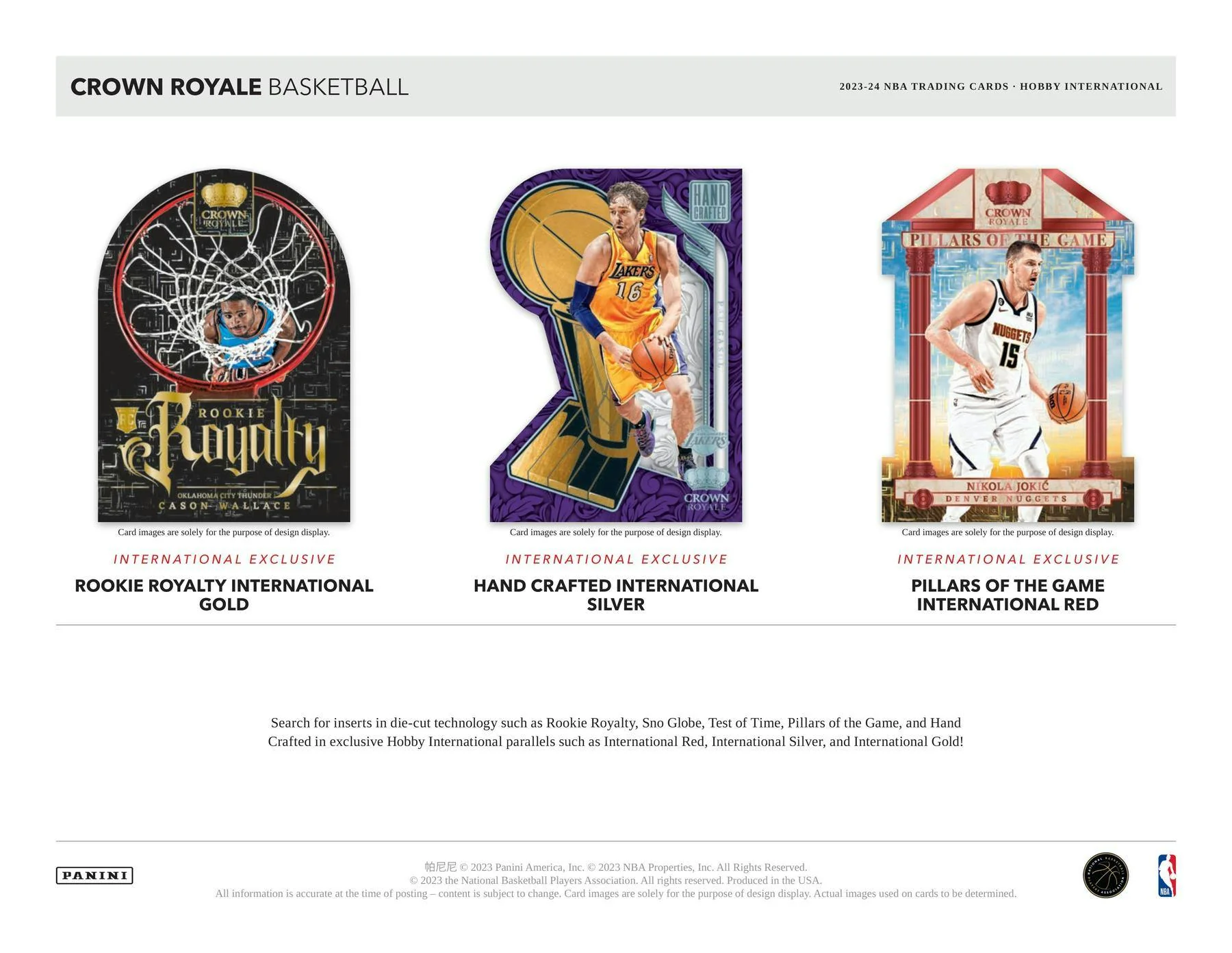 2023-24 Panini Crown Royale Basketball International Hobby Box - Image 6