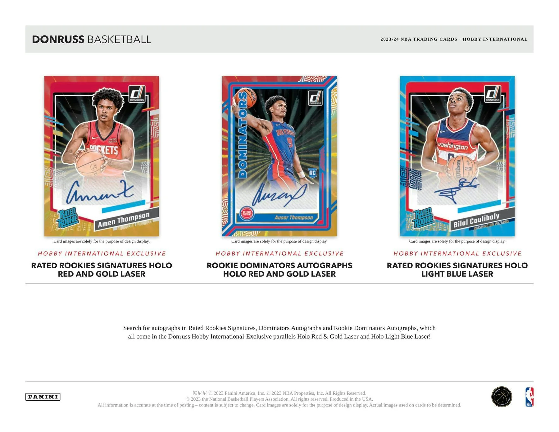 2023-24 Panini Donruss Basketball International Hobby Box - Image 4