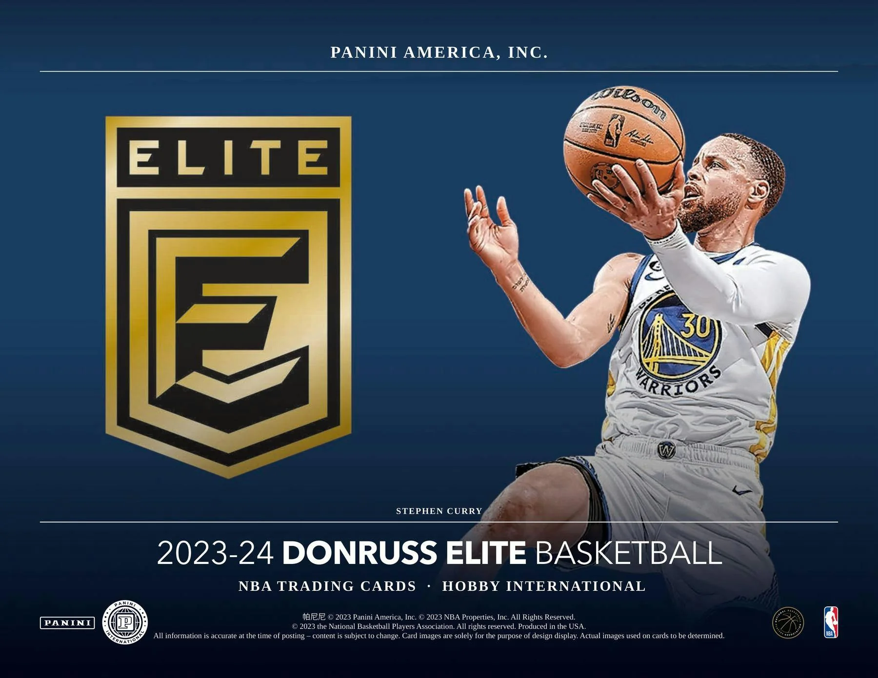 2023-24 Panini Donruss Elite Basketball International Hobby Box - Image 3