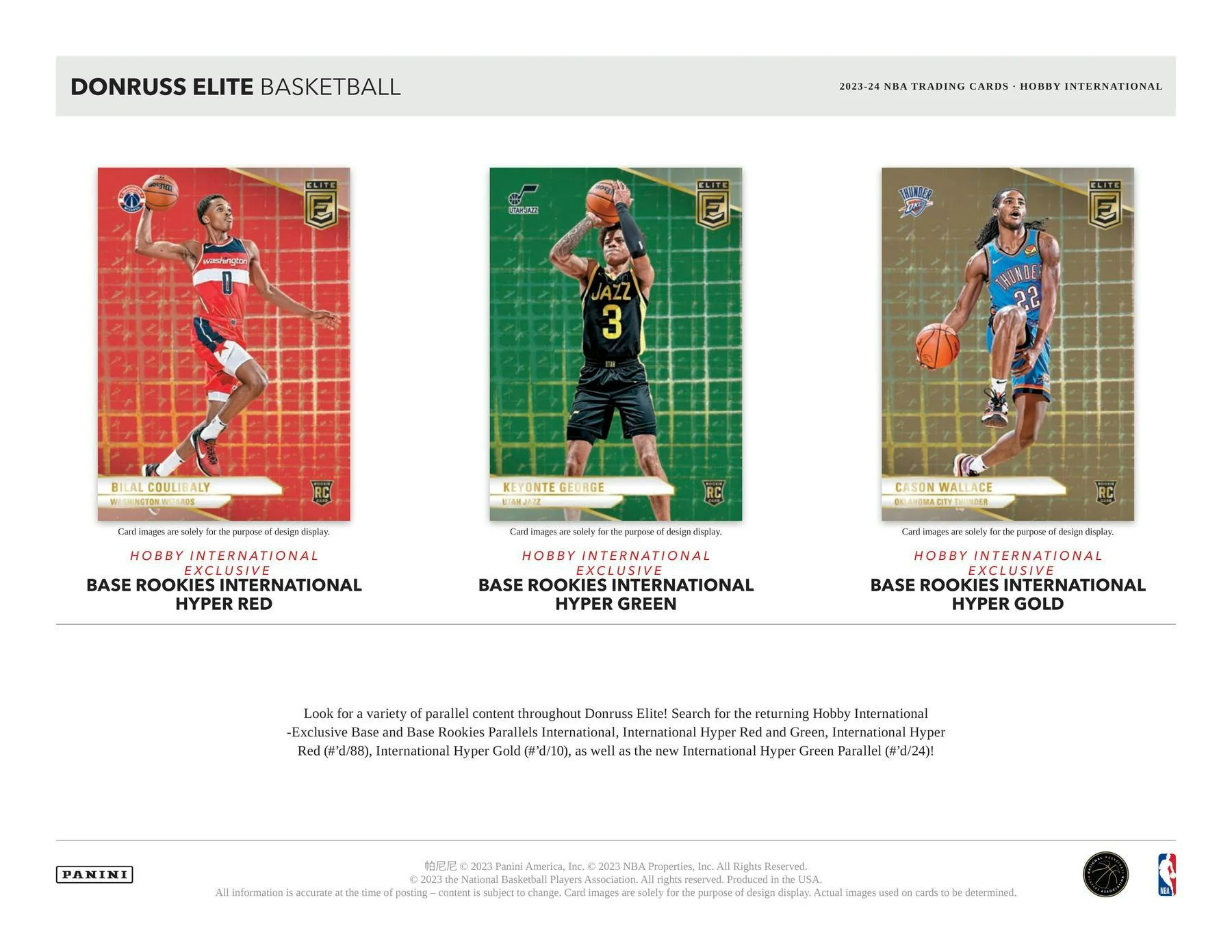 2023-24 Panini Donruss Elite Basketball International Hobby Box - Image 4