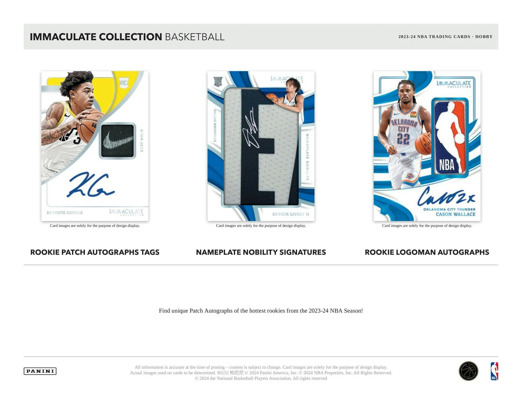 2023-24 Panini Immaculate Basketball Hobby Box - Image 4