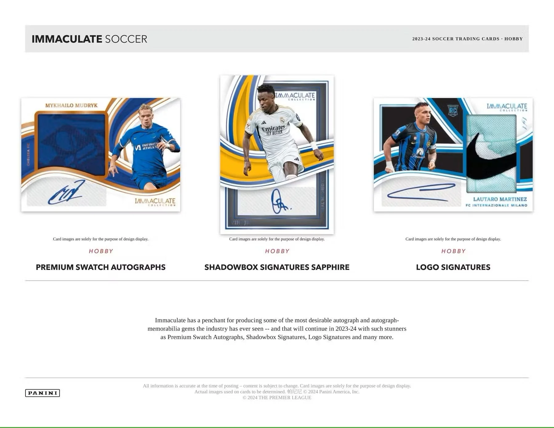 2023-24 Panini Immaculate Soccer Hobby Box - Image 5