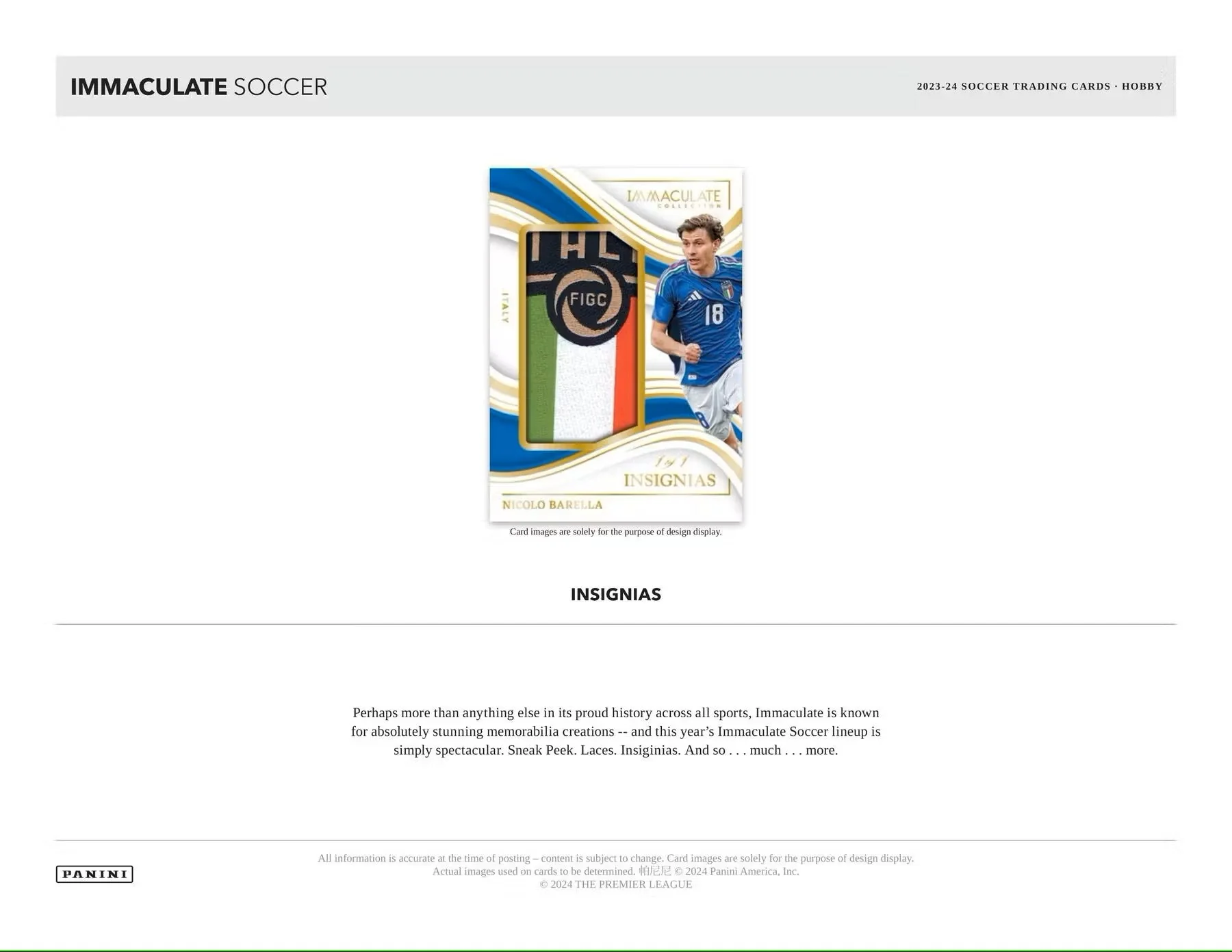 2023-24 Panini Immaculate Soccer Hobby Box - Image 6