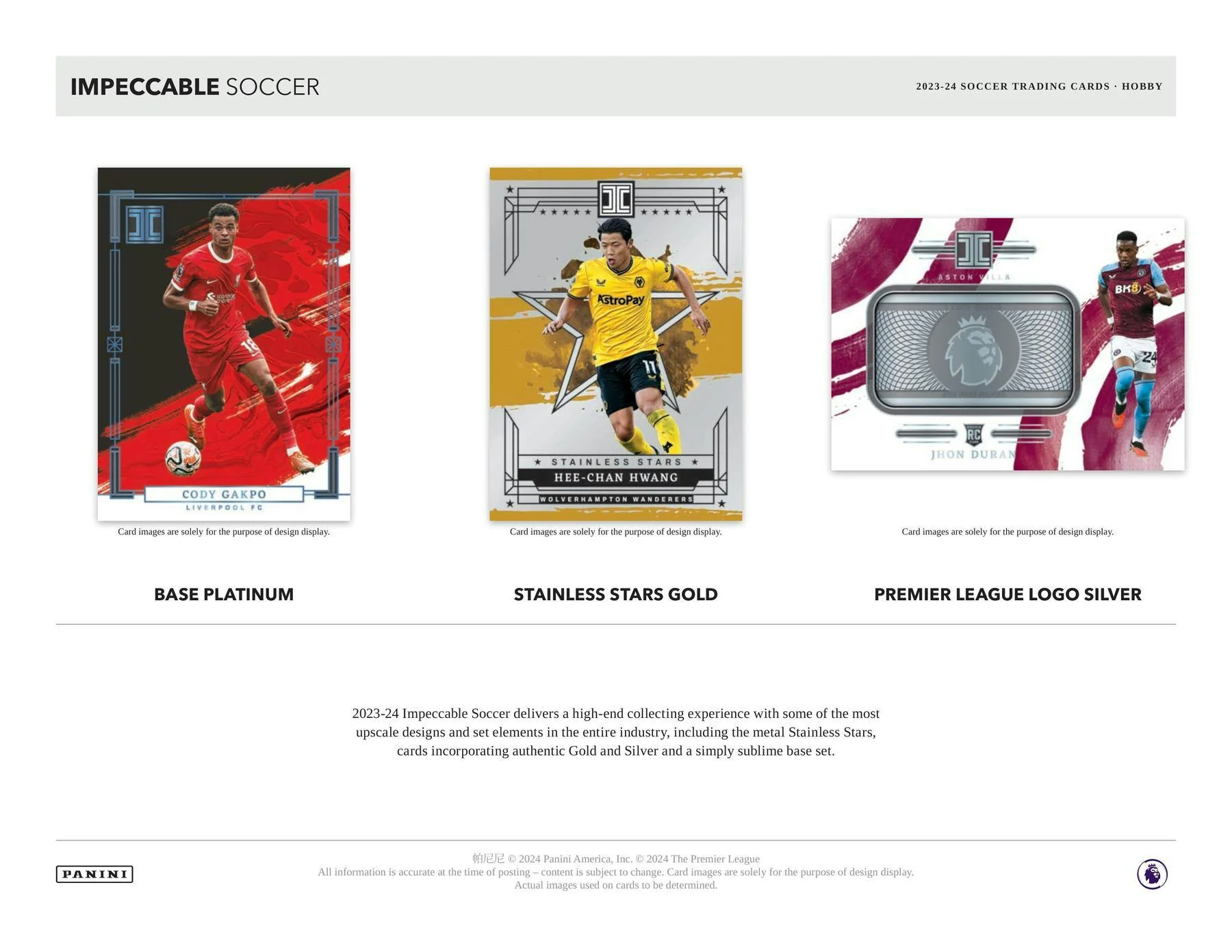 2023-24 Panini Impeccable Premier League EPL Soccer Hobby Box - Image 4