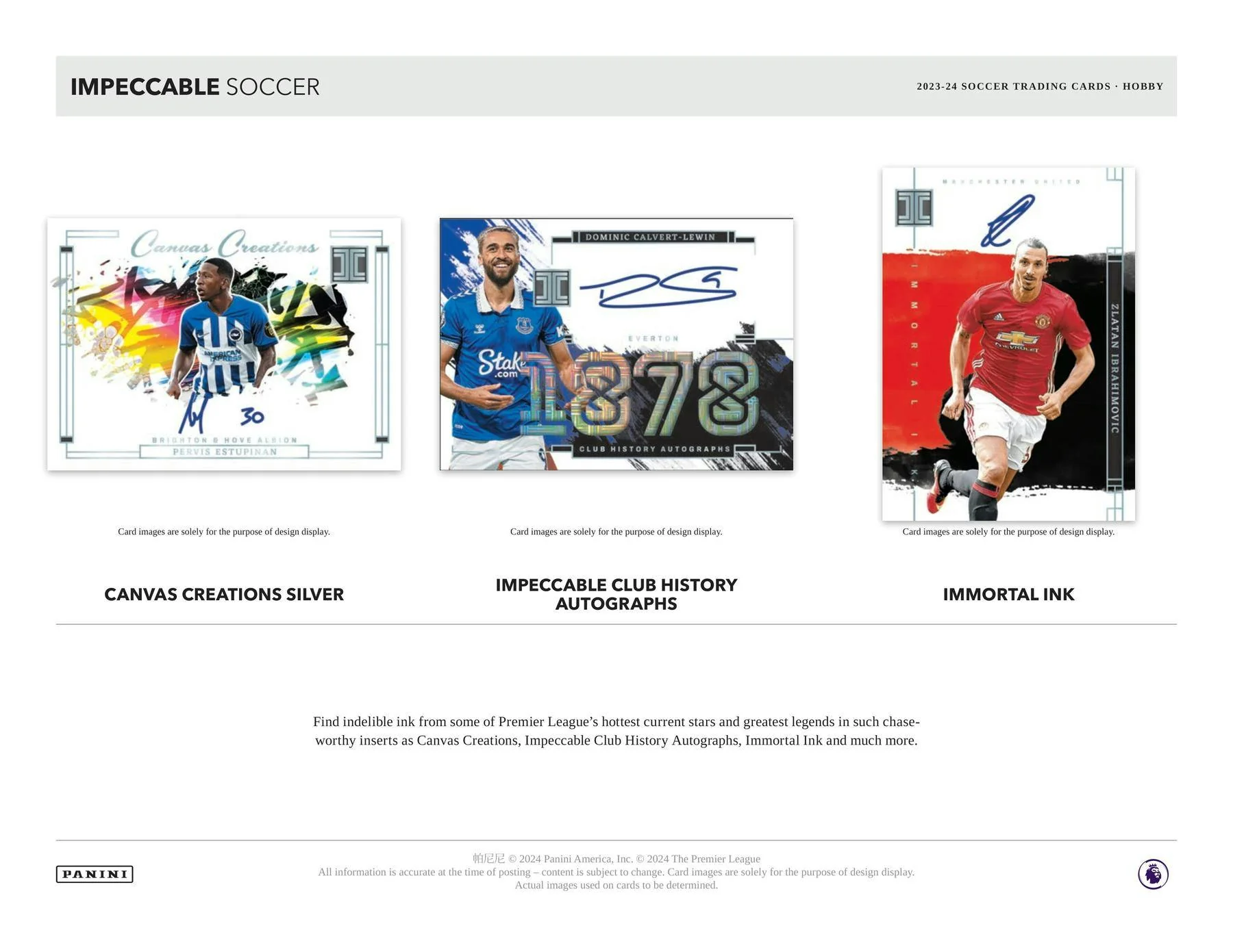 2023-24 Panini Impeccable Premier League EPL Soccer Hobby Box - Image 5