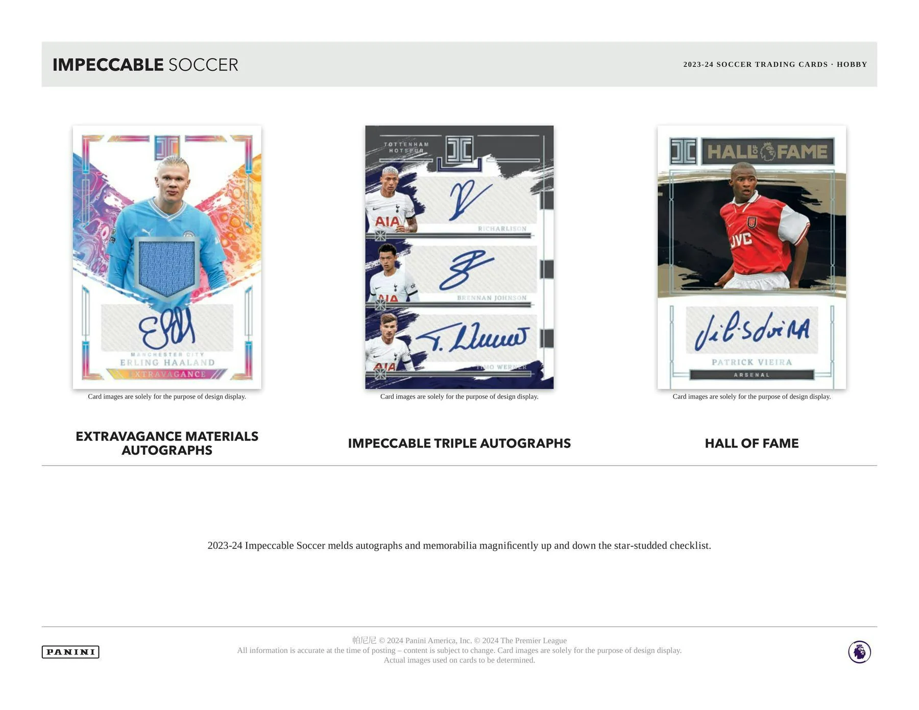 2023-24 Panini Impeccable Premier League EPL Soccer Hobby Box - Image 6