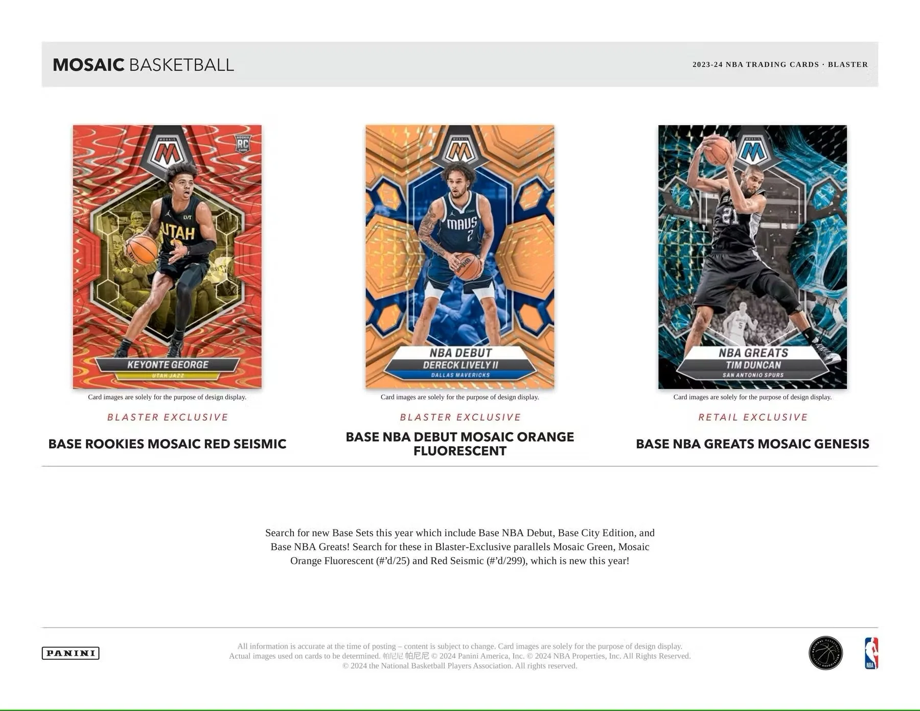 2023/24 Panini Mosaic Basketball 6-Pack Blaster Box - Image 4
