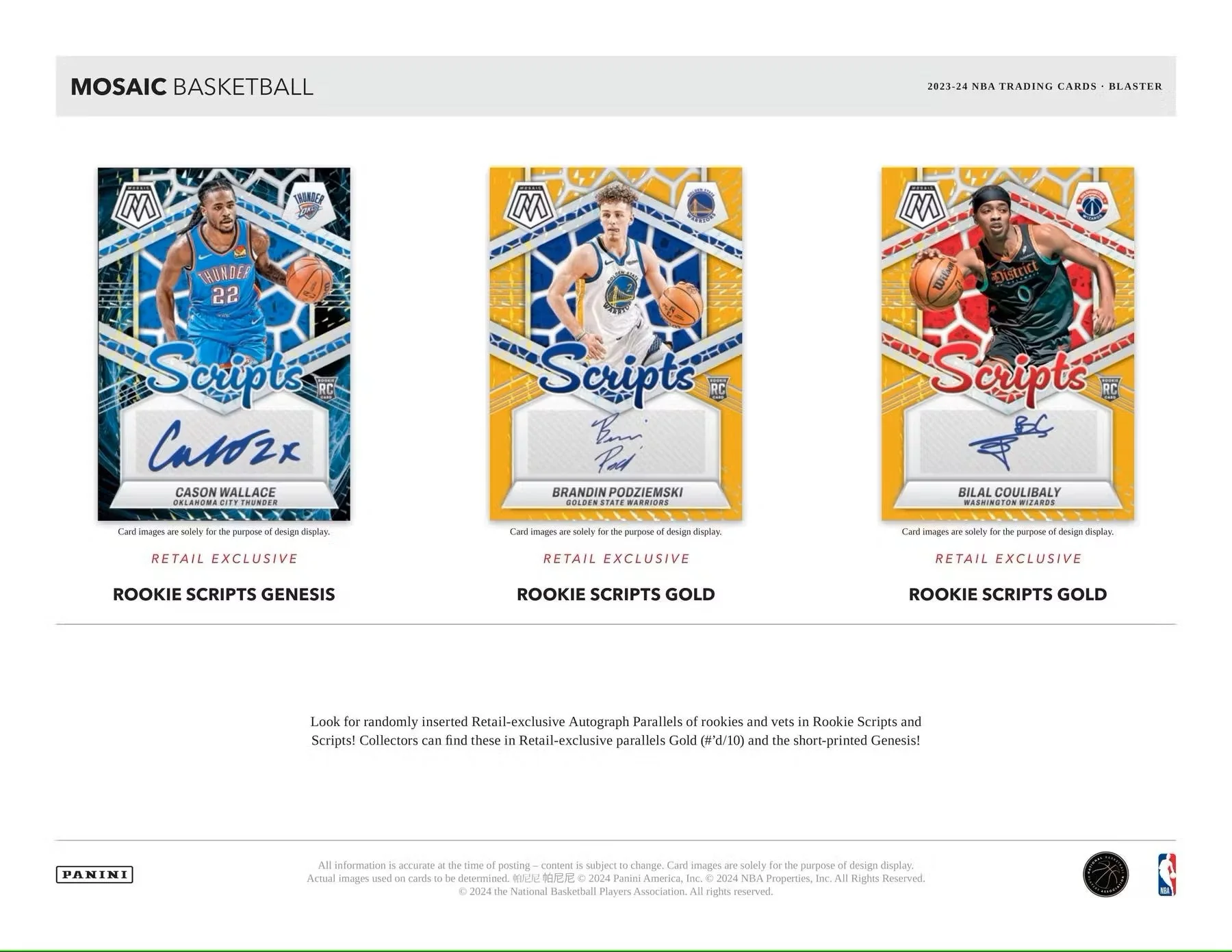 2023/24 Panini Mosaic Basketball 6-Pack Blaster Box - Image 5