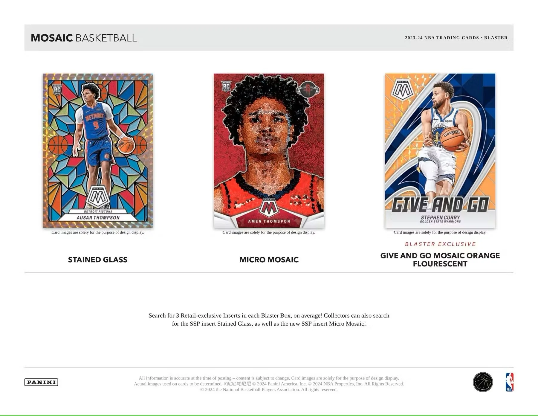 2023/24 Panini Mosaic Basketball 6-Pack Blaster Box - Image 6