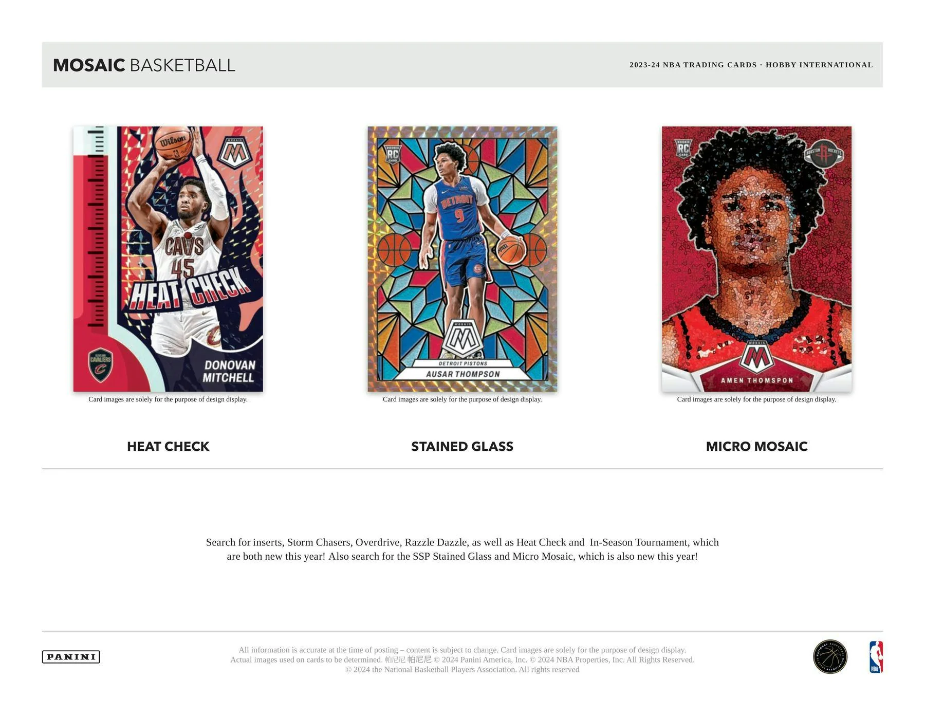 2023-24 Panini Mosaic Basketball International Hobby Box - Image 7