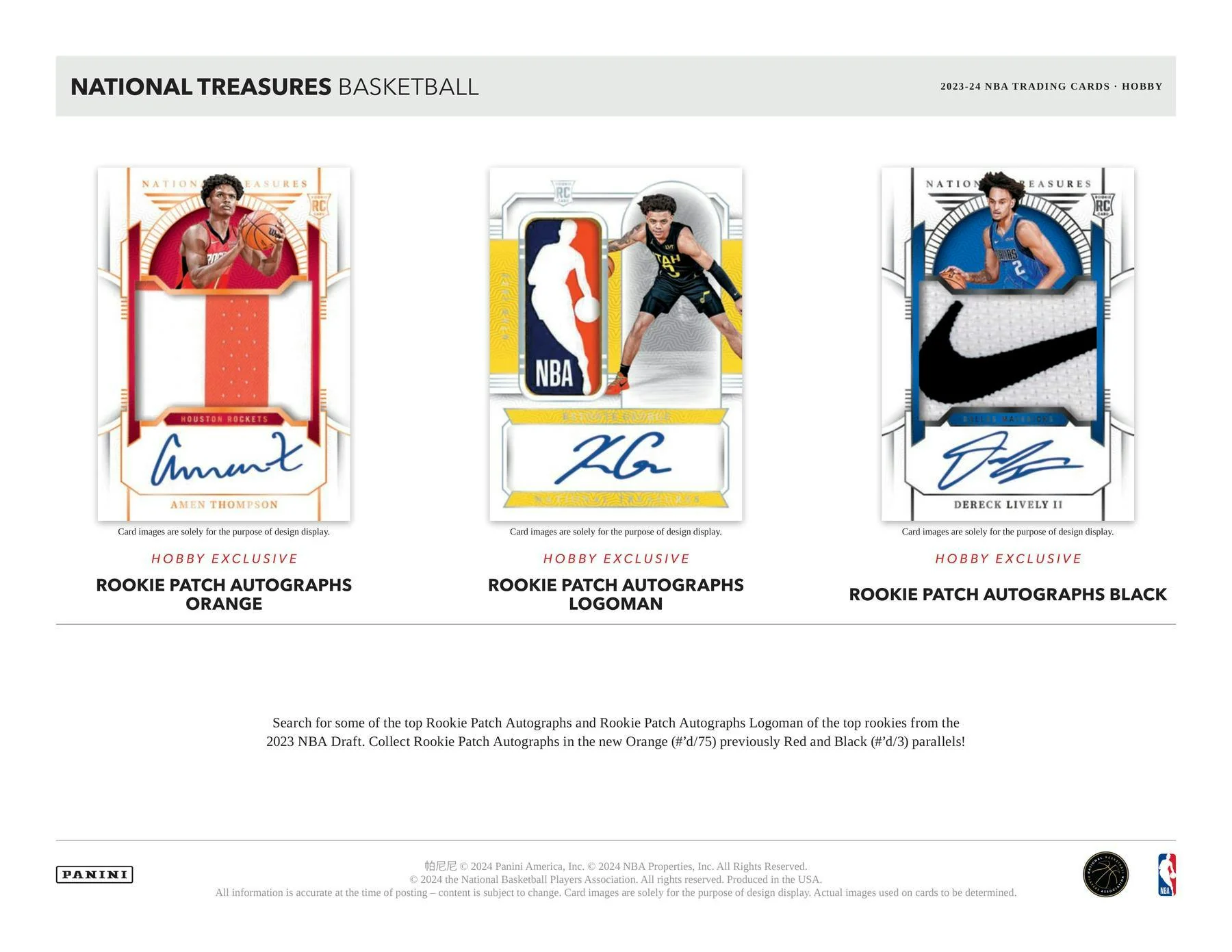 2023-24 Panini National Treasures NBA Basketball Hobby Box - Image 4