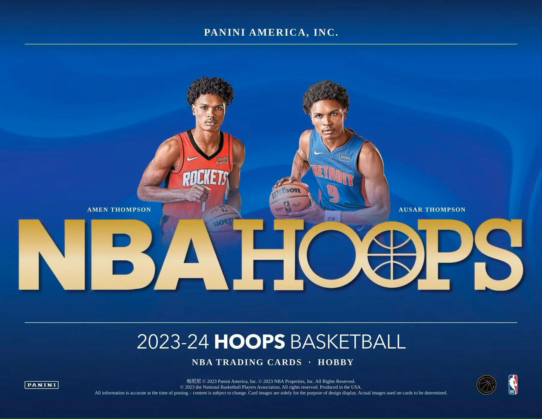 2023/24 Panini NBA Hoops Basketball Hobby Box - Image 4