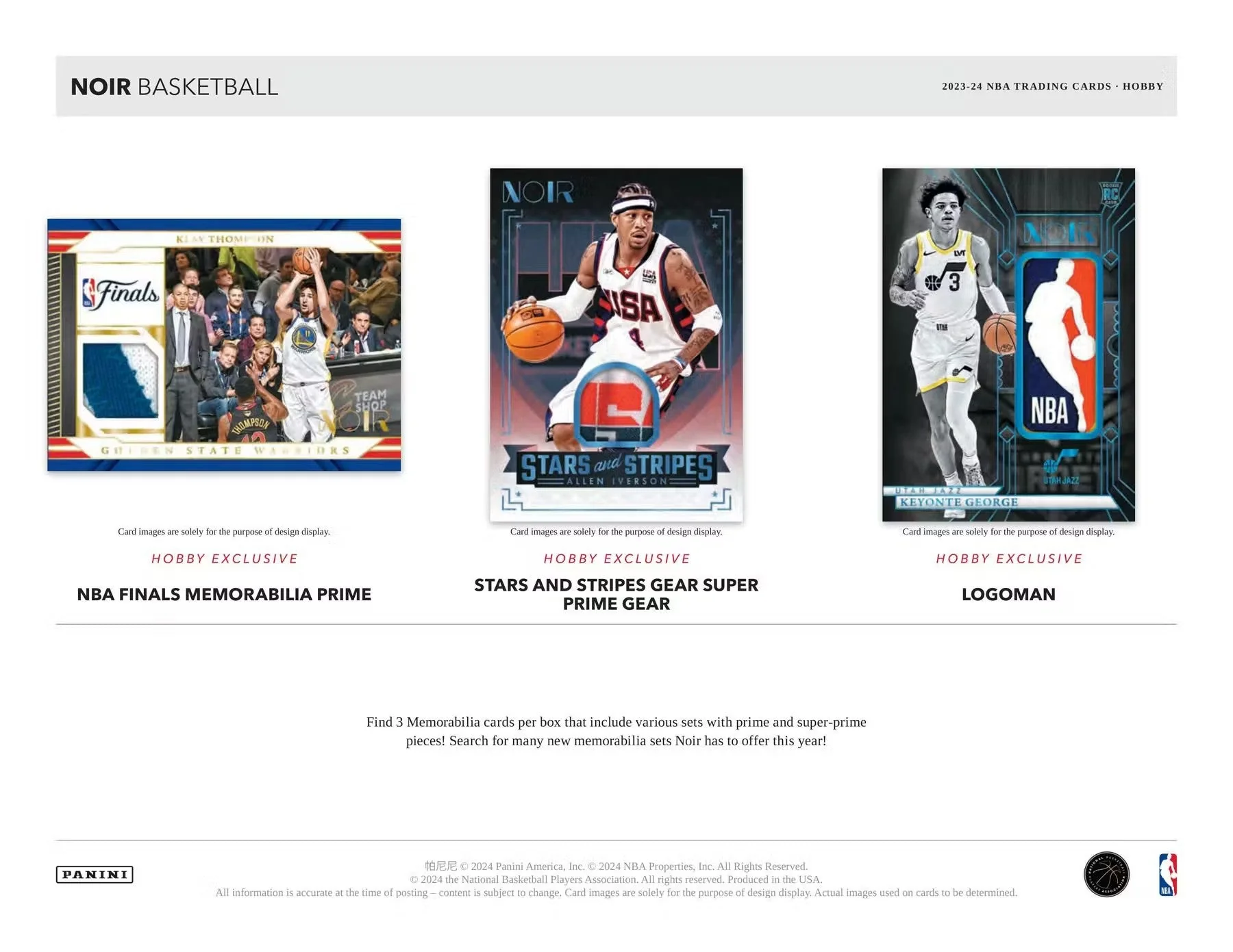 2023-24 Panini Noir Basketball Hobby Box - Image 4