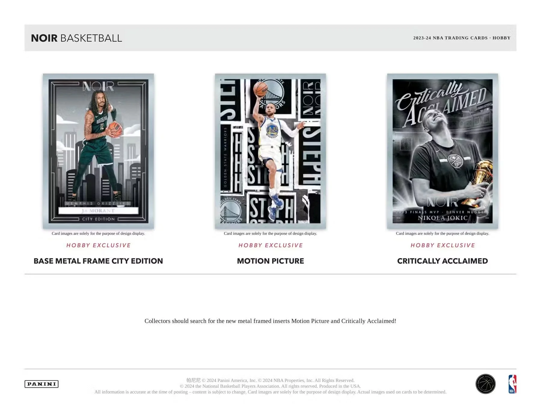 2023-24 Panini Noir Basketball Hobby Box - Image 5